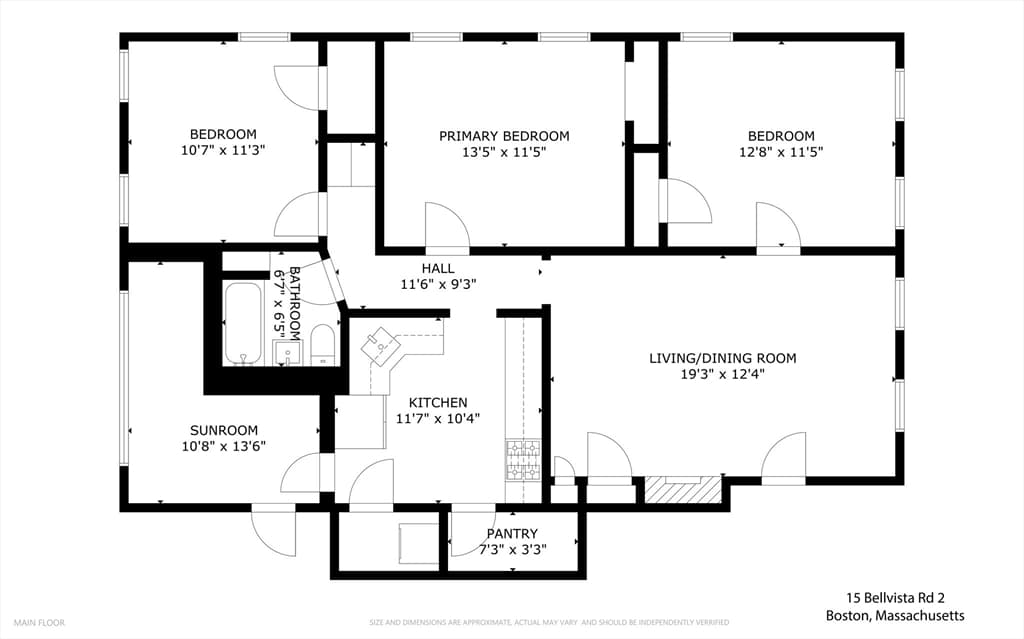 Condominium at 15 Bellvista Road # 2, Boston MA 02135, photo 22 of 22