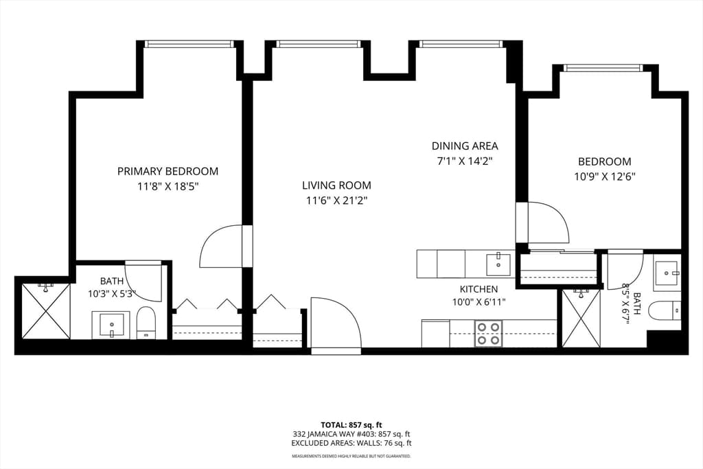 Condominium at 332 Jamaicaway # 403, Boston MA 02130, photo 15 of 27