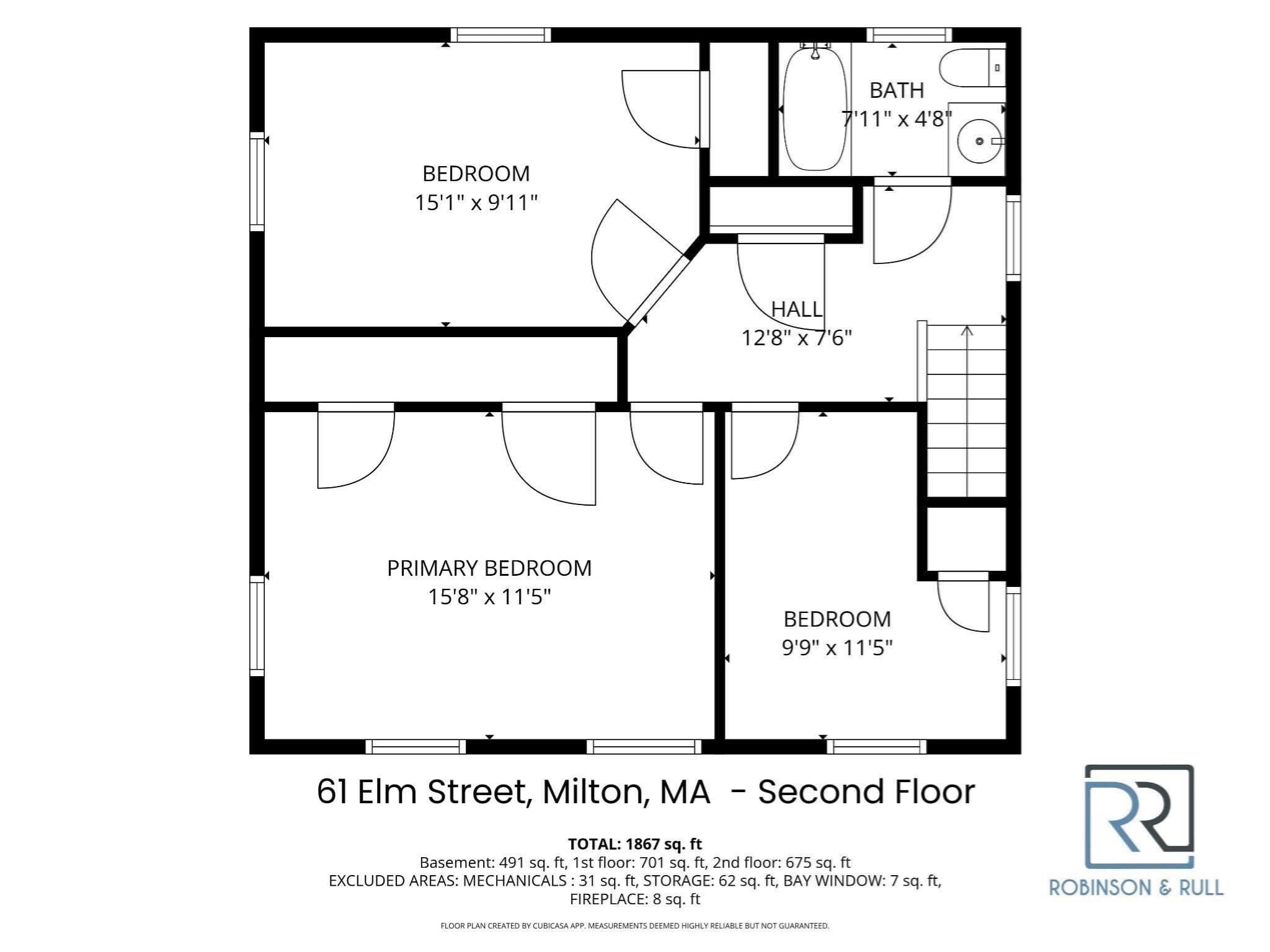 Single Family Residence at 61 Elm Street, Milton MA 02186, Milton, photo 38 of 40