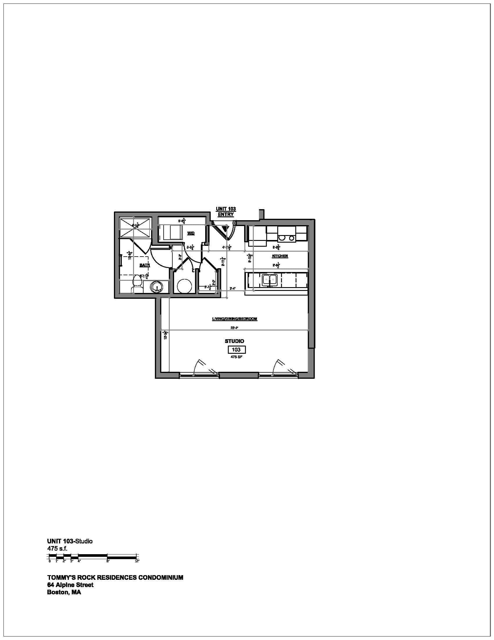Condominium at 64 Alpine St # 103, Boston MA 02119, photo 14 of 16