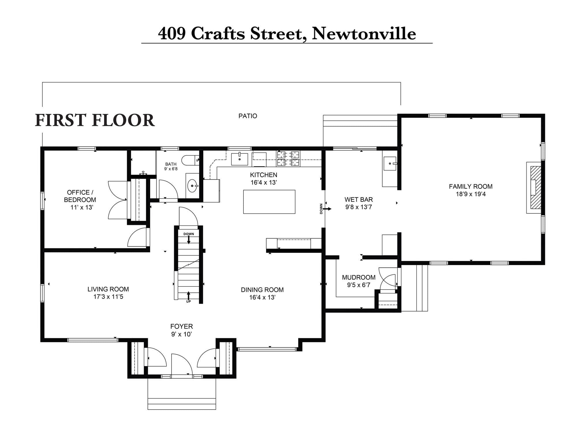 Single Family Residence at 409 Crafts Street, Newton MA 02460, Newton, photo 35 of 38