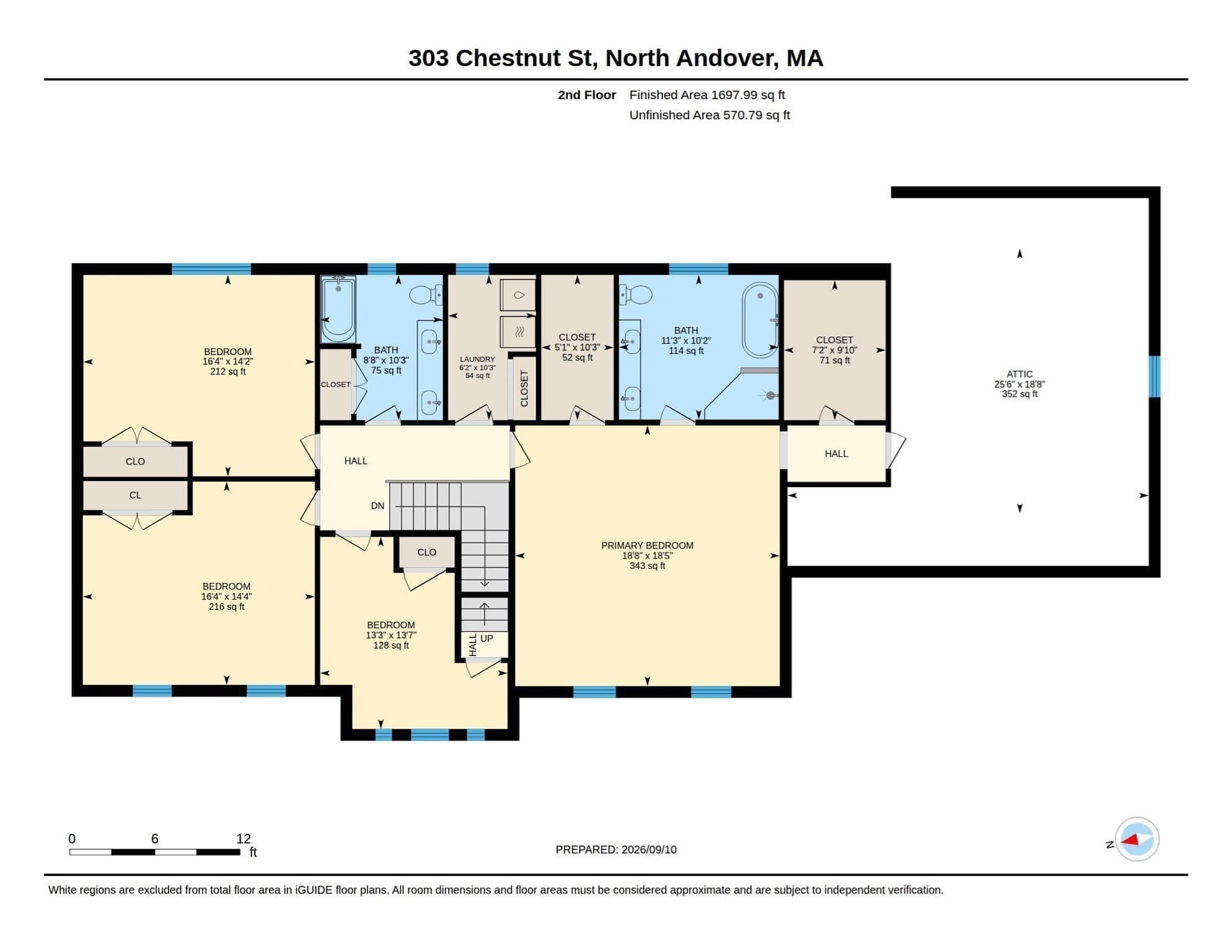 Single Family Residence at 303 Chestnut St, North Andover MA 01845, North Andover, photo 41 of 42
