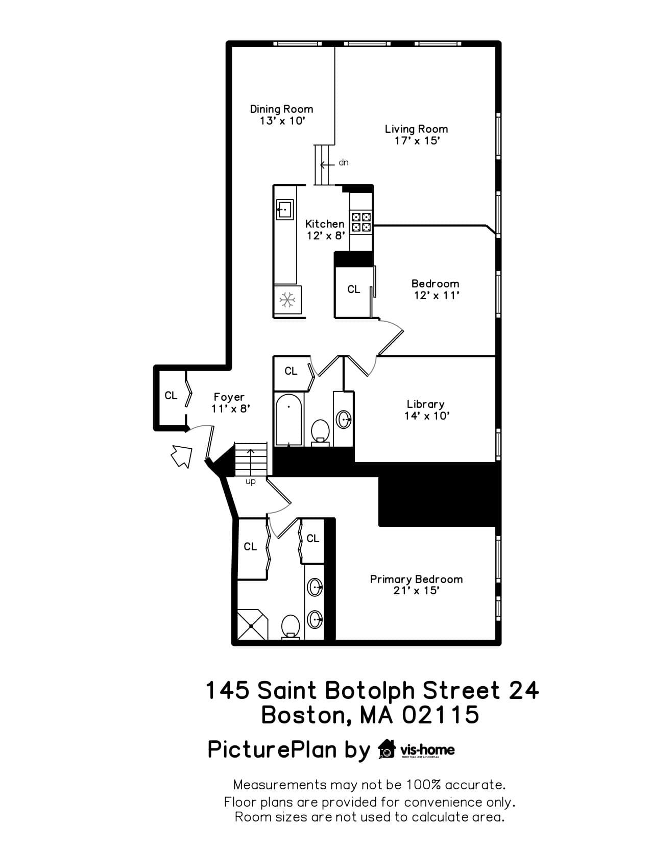 Condominium at 145 Saint Botolph St # 24, Boston MA 02115, photo 24 of 24