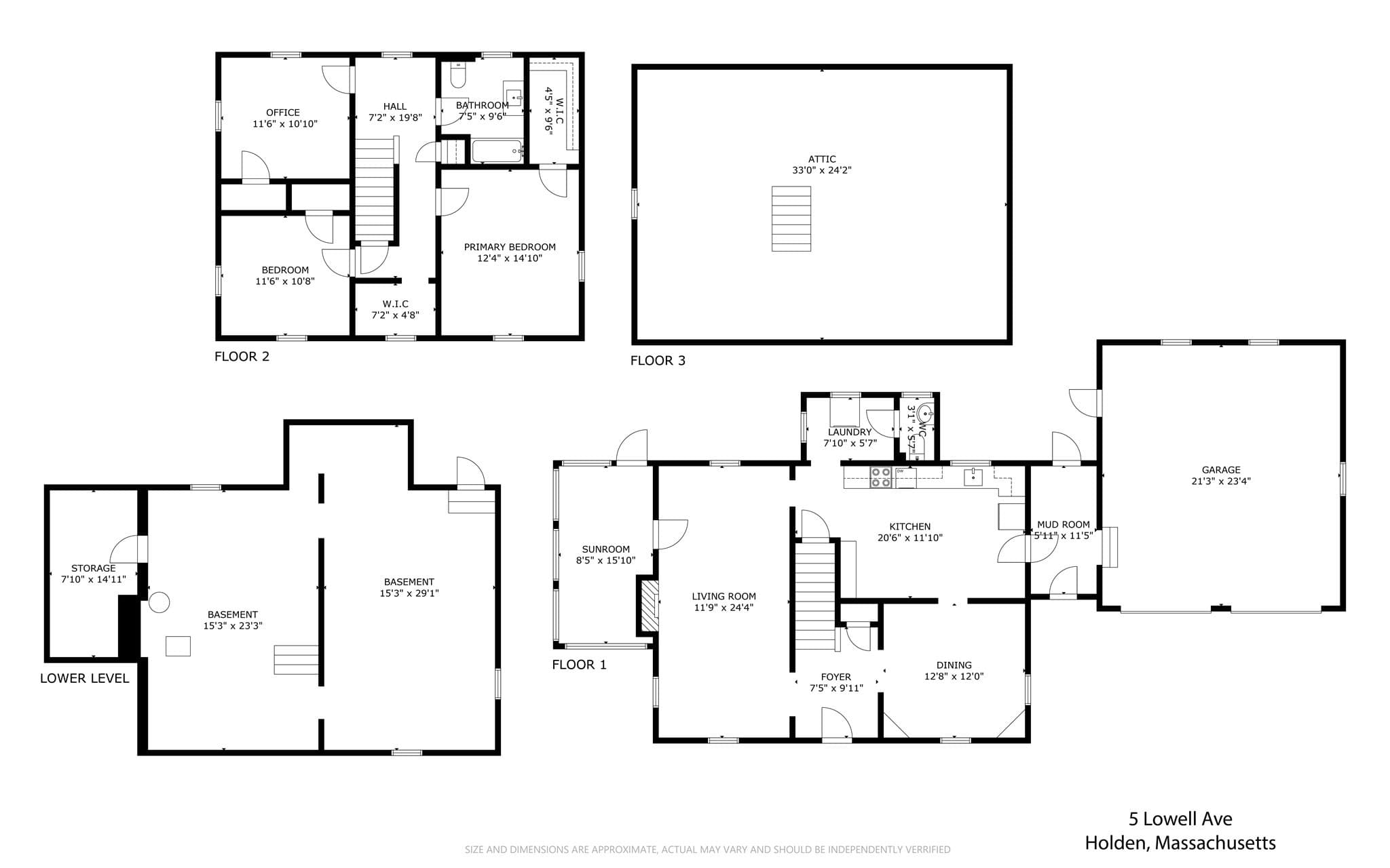 Single Family Residence at 5 Lowell Ave, Holden MA 01520, Holden, photo 18 of 18