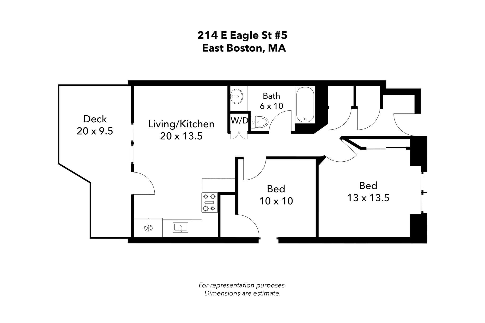 Condominium at 214-216 E Eagle St # 5A, Boston MA 02128, photo 16 of 16