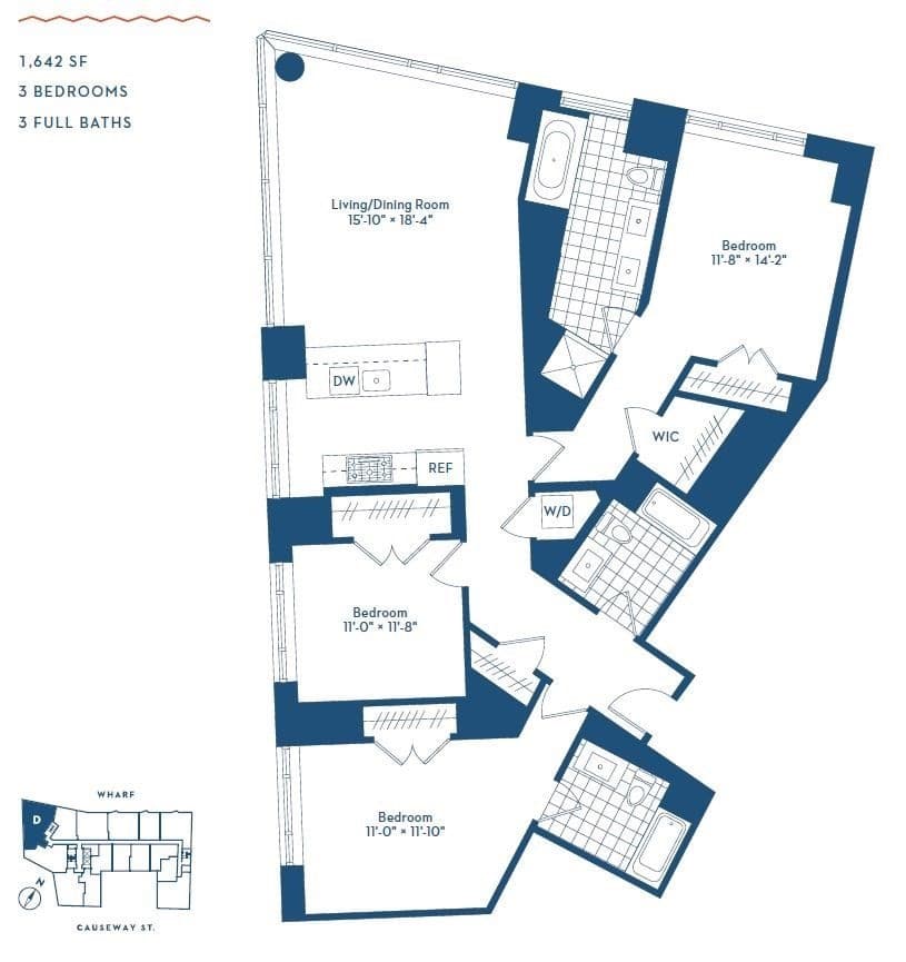 Condominium at 100 Lovejoy Wharf, Boston MA 02114, Boston, photo 2 of 34