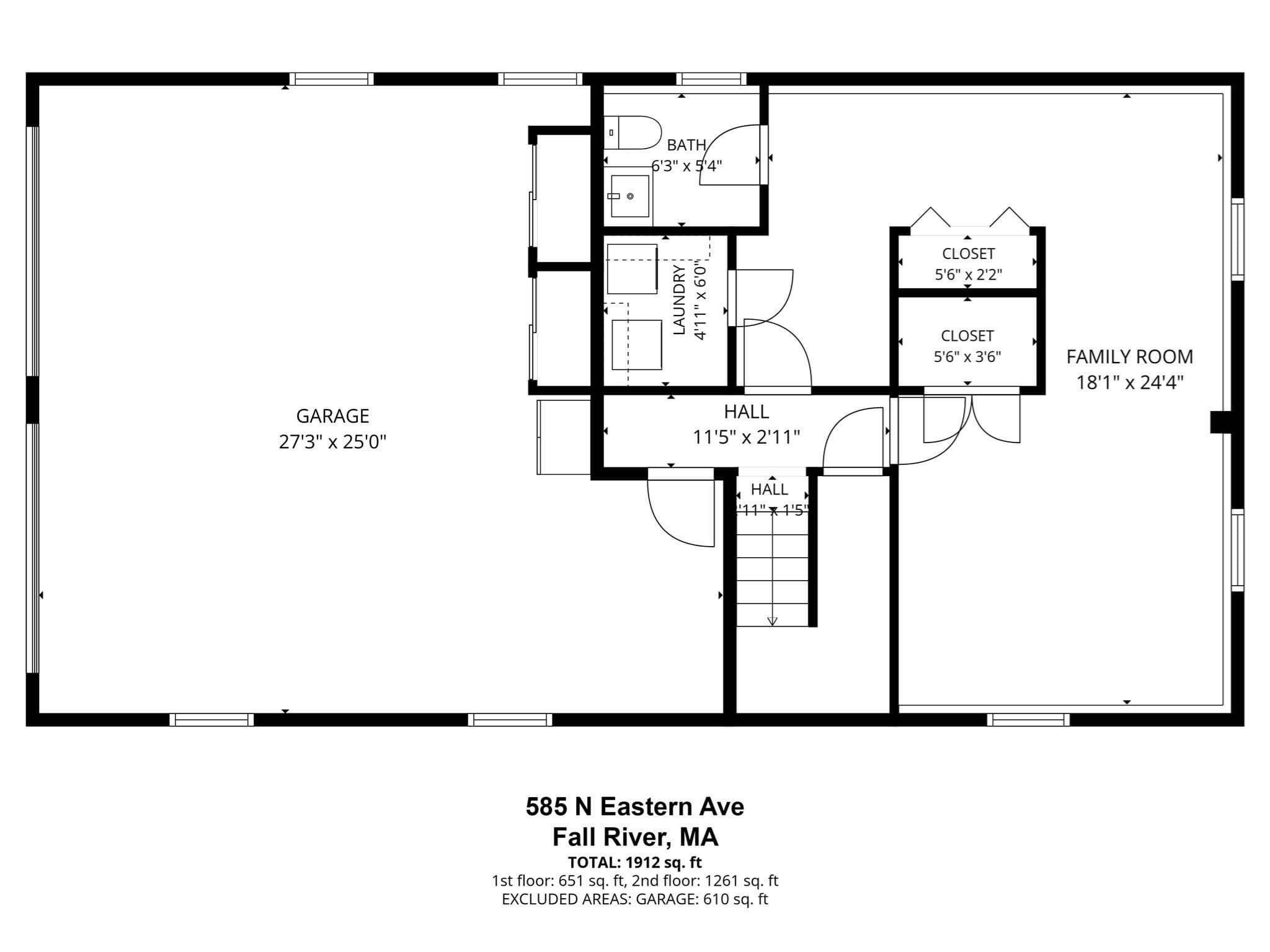 Single Family Residence at 585 N Eastern Ave, Fall River MA 02720, Fall River, photo 19 of 30