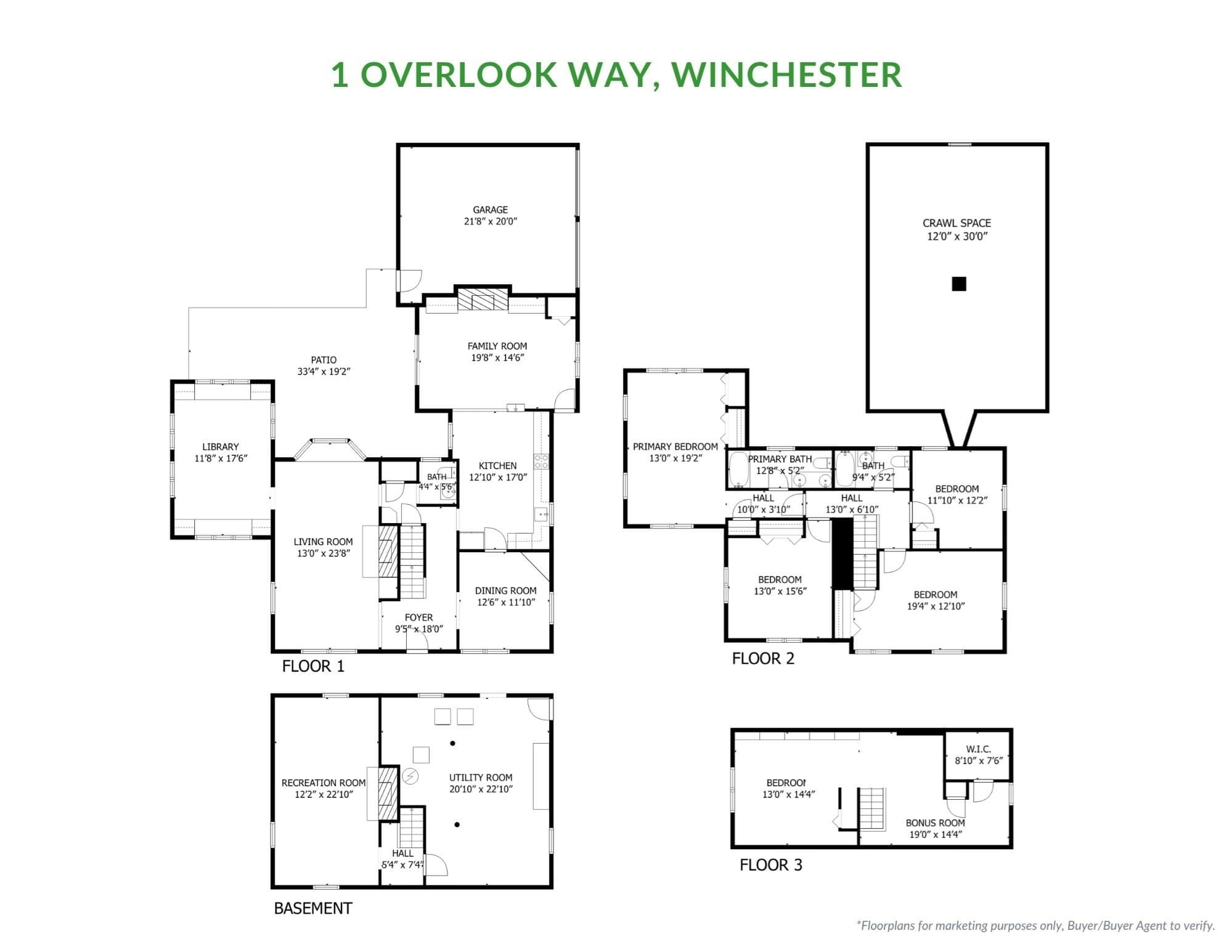 Single Family Residence at 1 Overlook Way, Winchester MA 01890, photo 41 of 41