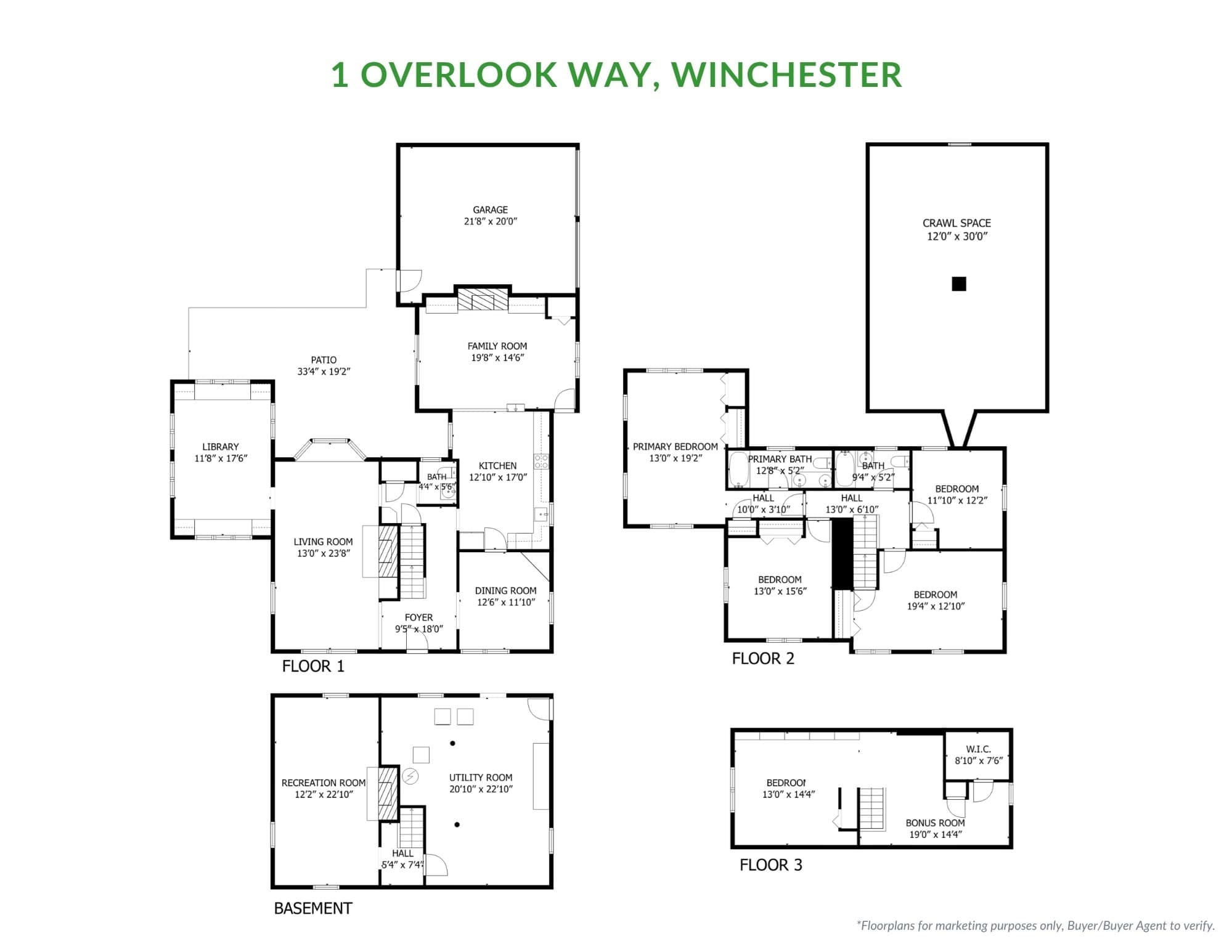 Single Family Residence at 1 Overlook Way, Winchester MA 01890, Winchester, photo 40 of 40