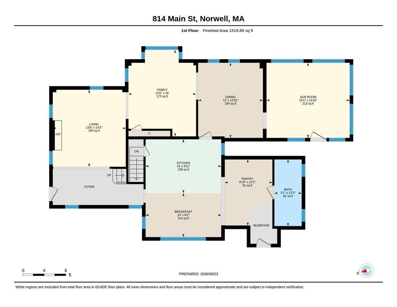 Single Family Residence at 814 Main Street, Norwell MA 02061, Norwell, photo 38 of 42