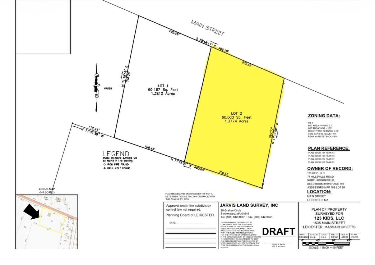 1535 Main Lot 2, Leicester MA 01524