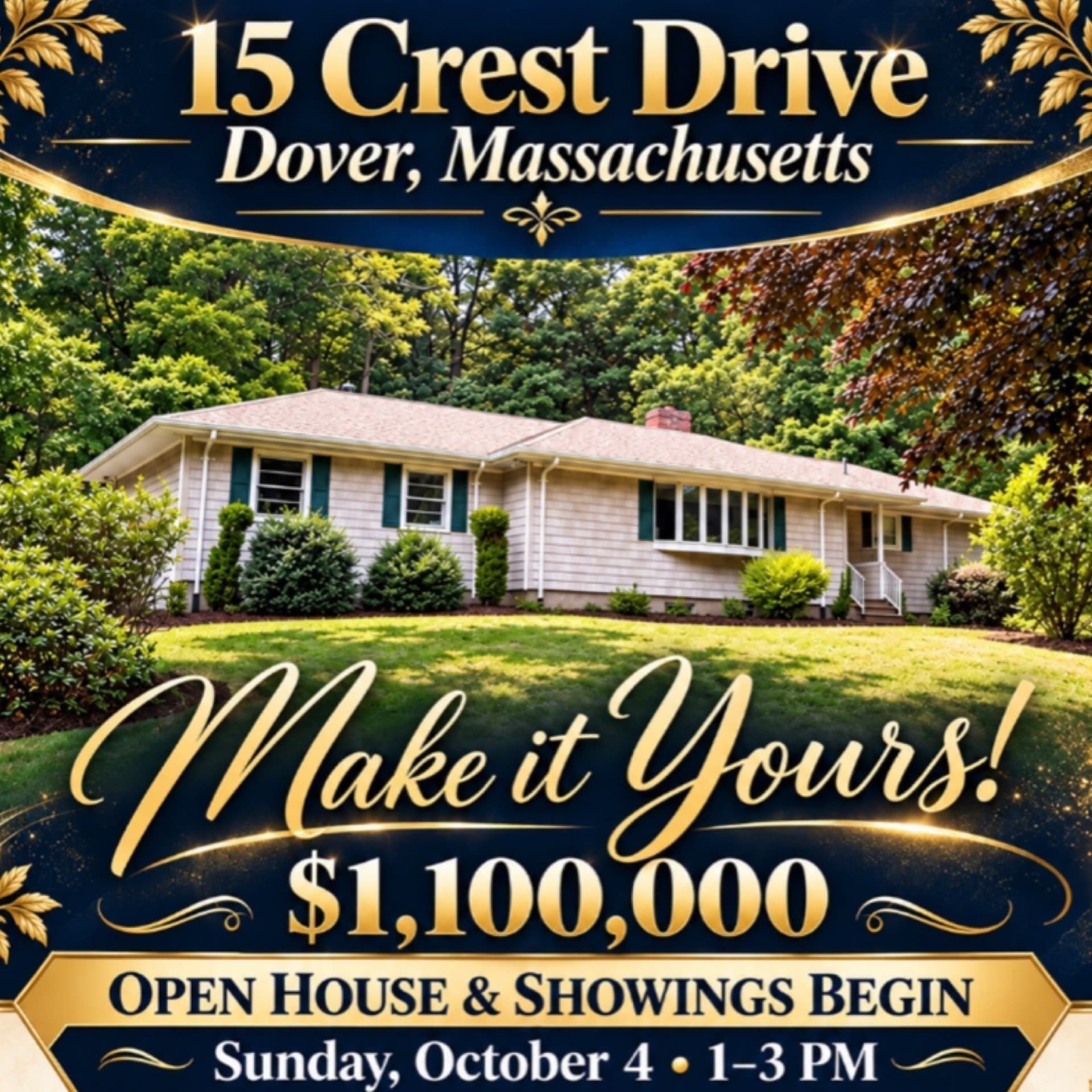 15 Crest Dr, Dover MA 02030