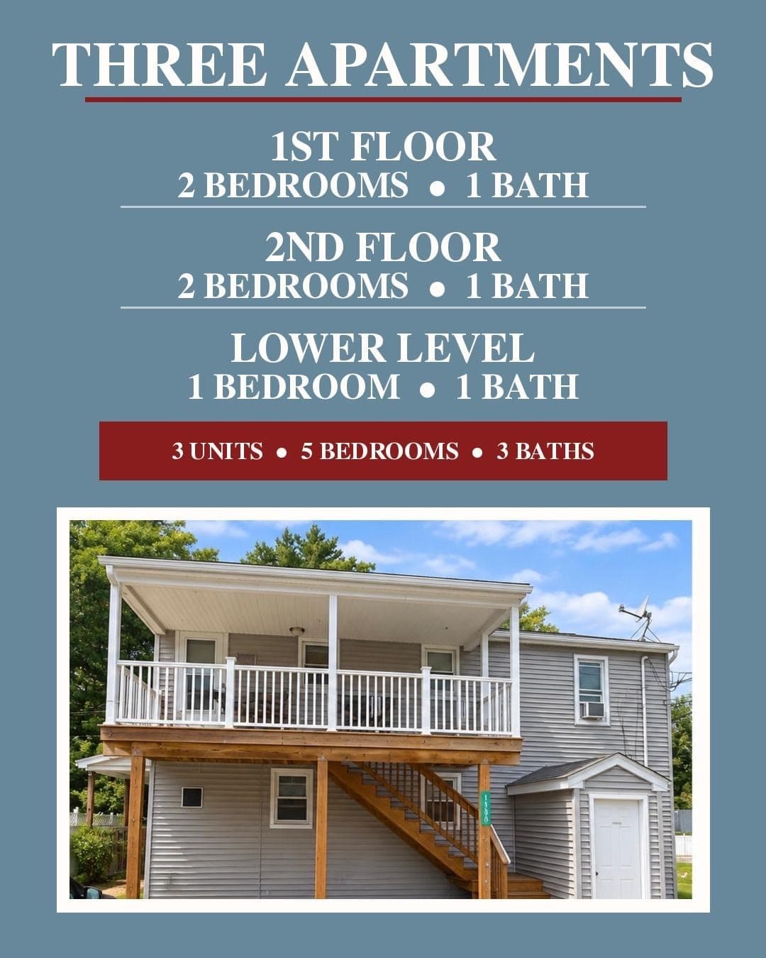 3 Family - 3 Units Up/Down at 113 Lake St, Bellingham MA 02019, photo 2 of 20