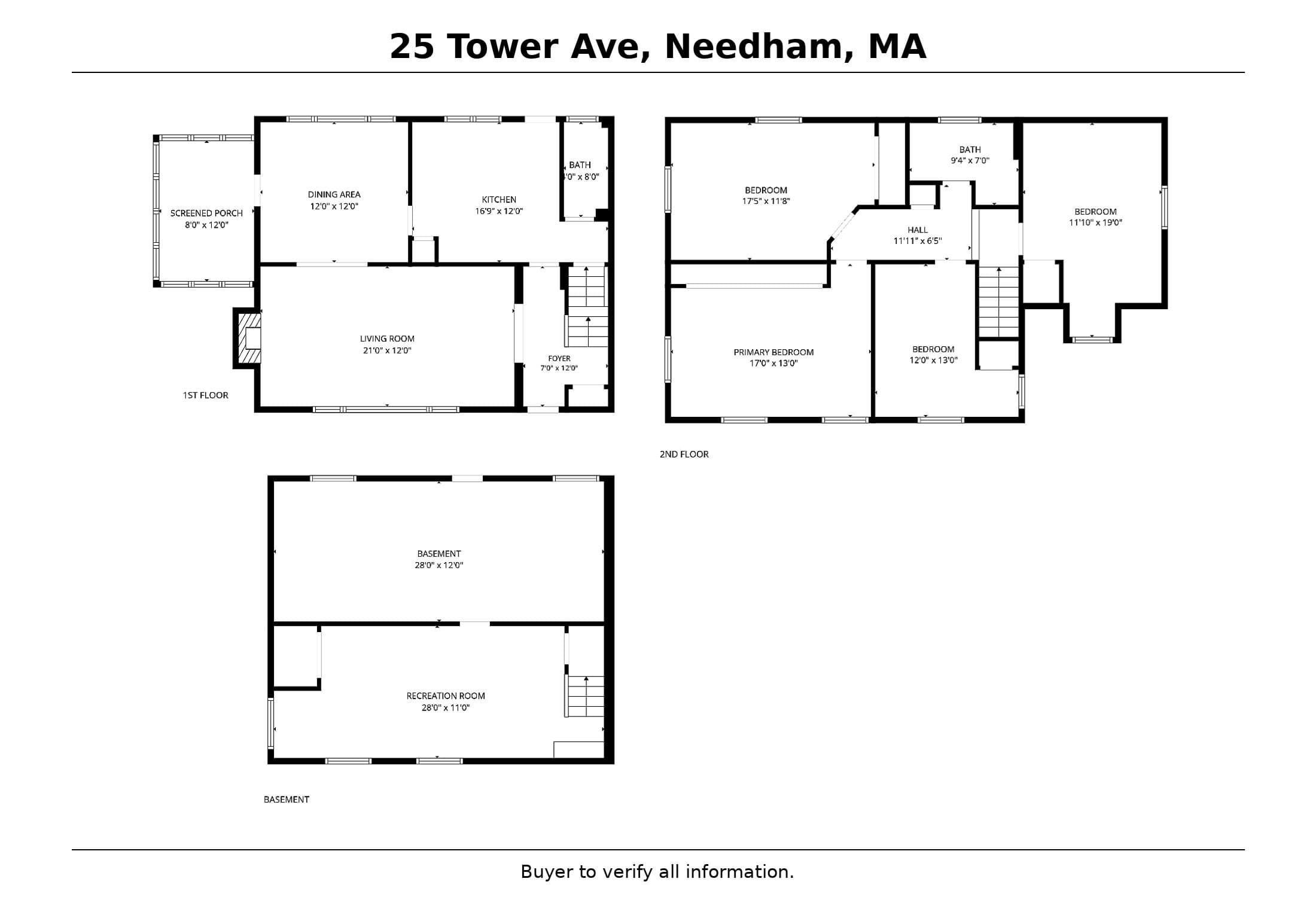 Single Family Residence at 25 Tower Ave, Needham MA 02494, Needham, photo 19 of 19