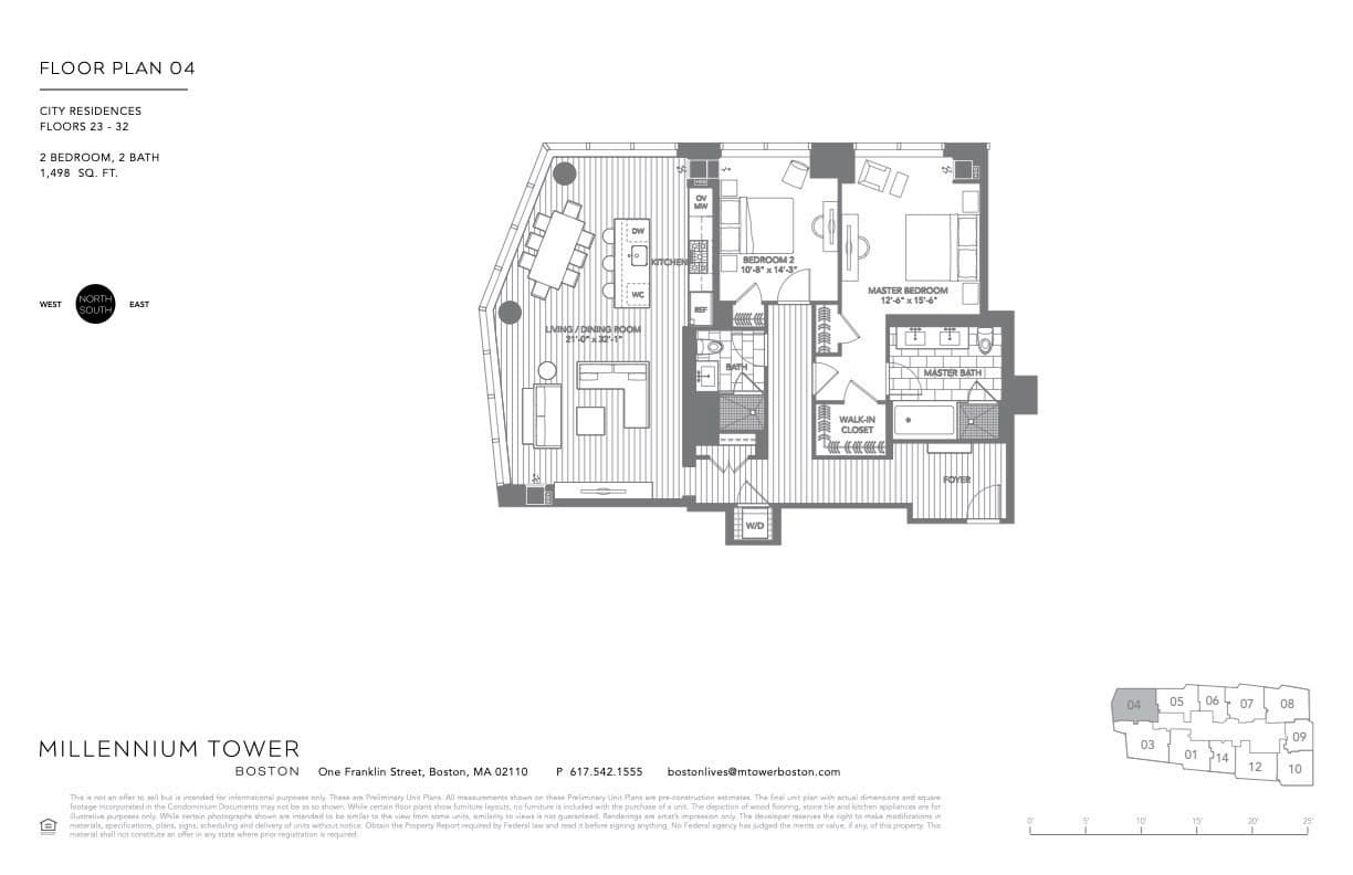 Condominium at 1 Franklin St # 2404, Boston MA 02110, Boston, photo 2 of 37
