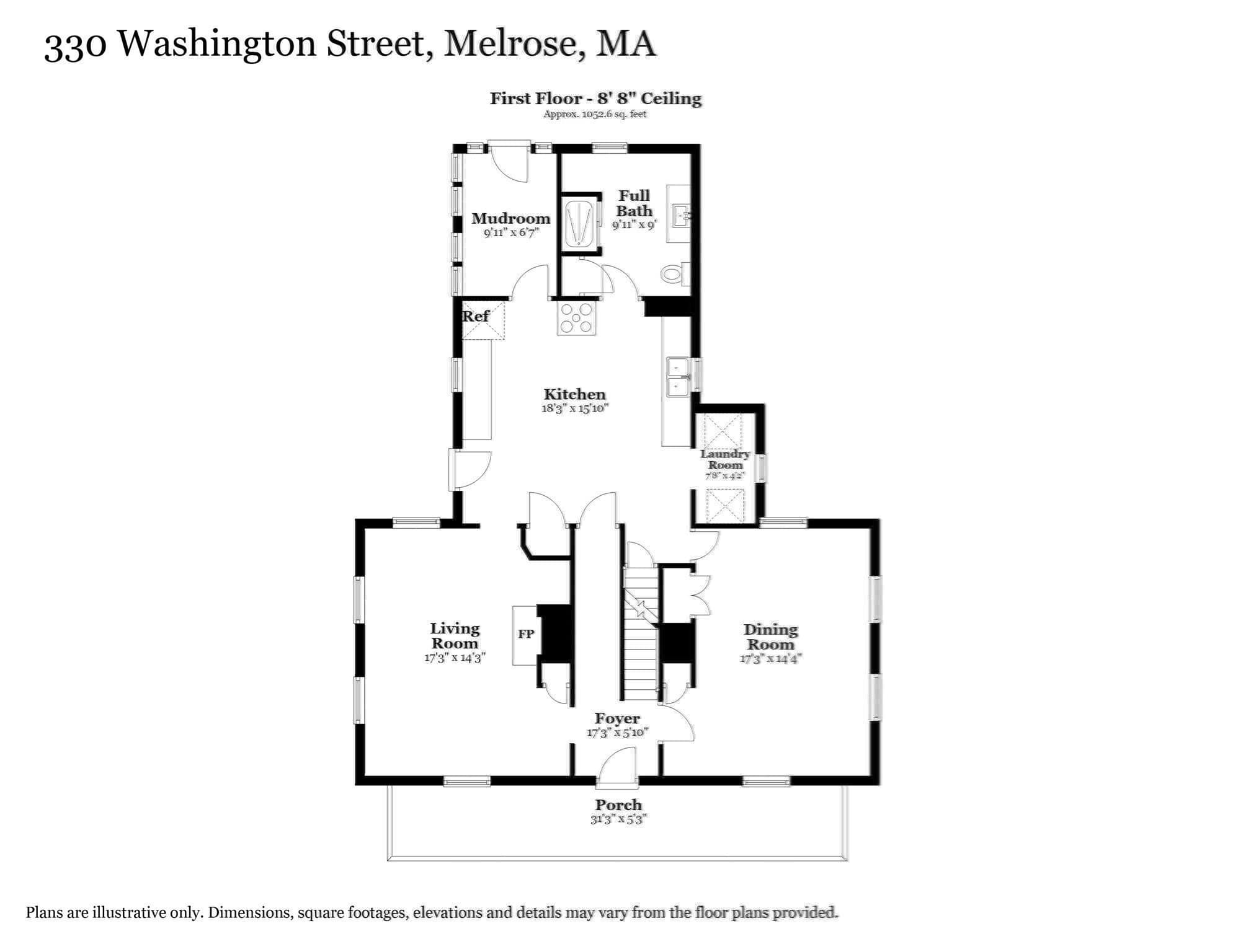Single Family Residence at 330 Washington Street, Melrose MA 02176, Melrose, photo 38 of 41