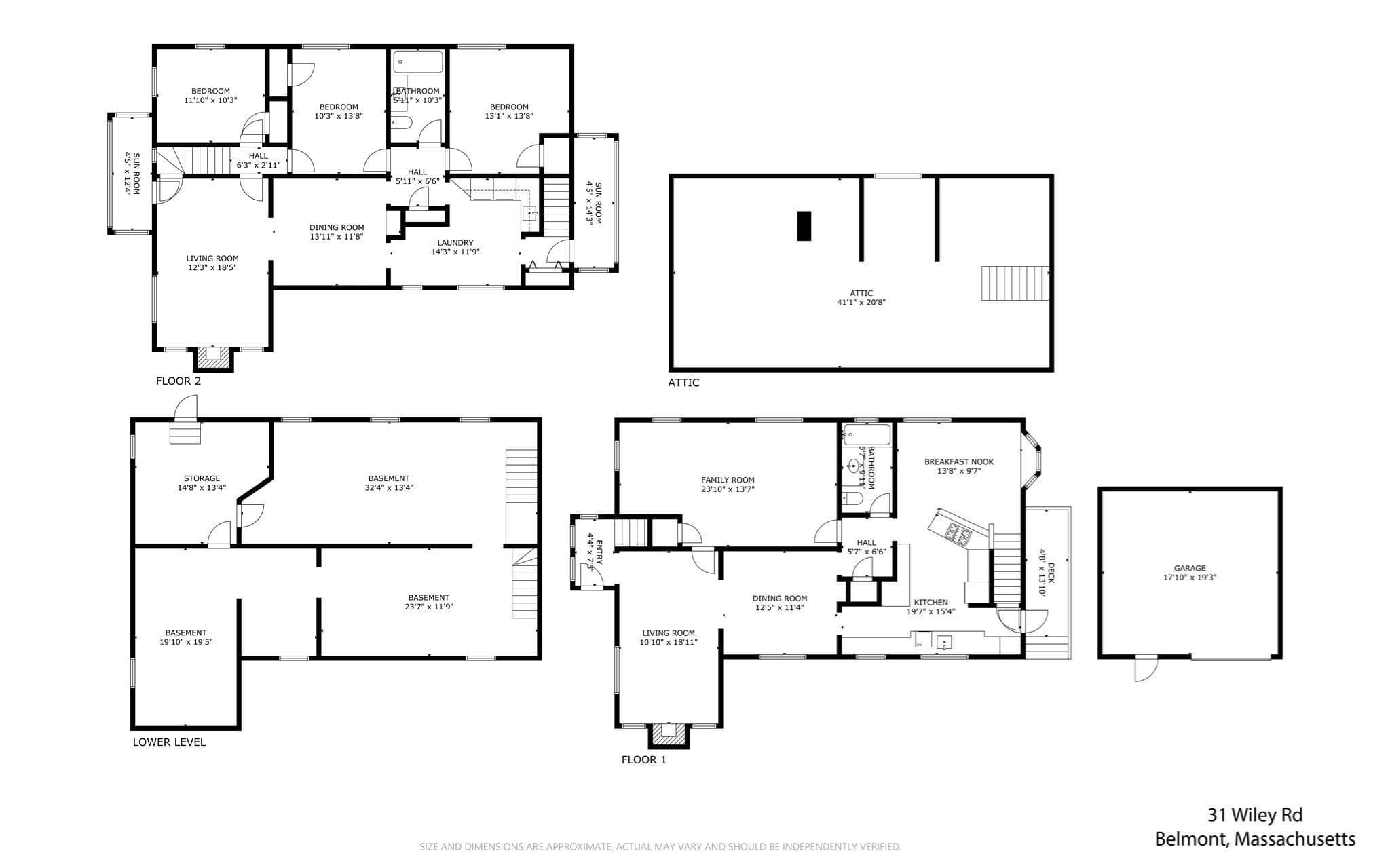 Single Family Residence at 31 Wiley Rd, Belmont MA 02478, Belmont, photo 42 of 42
