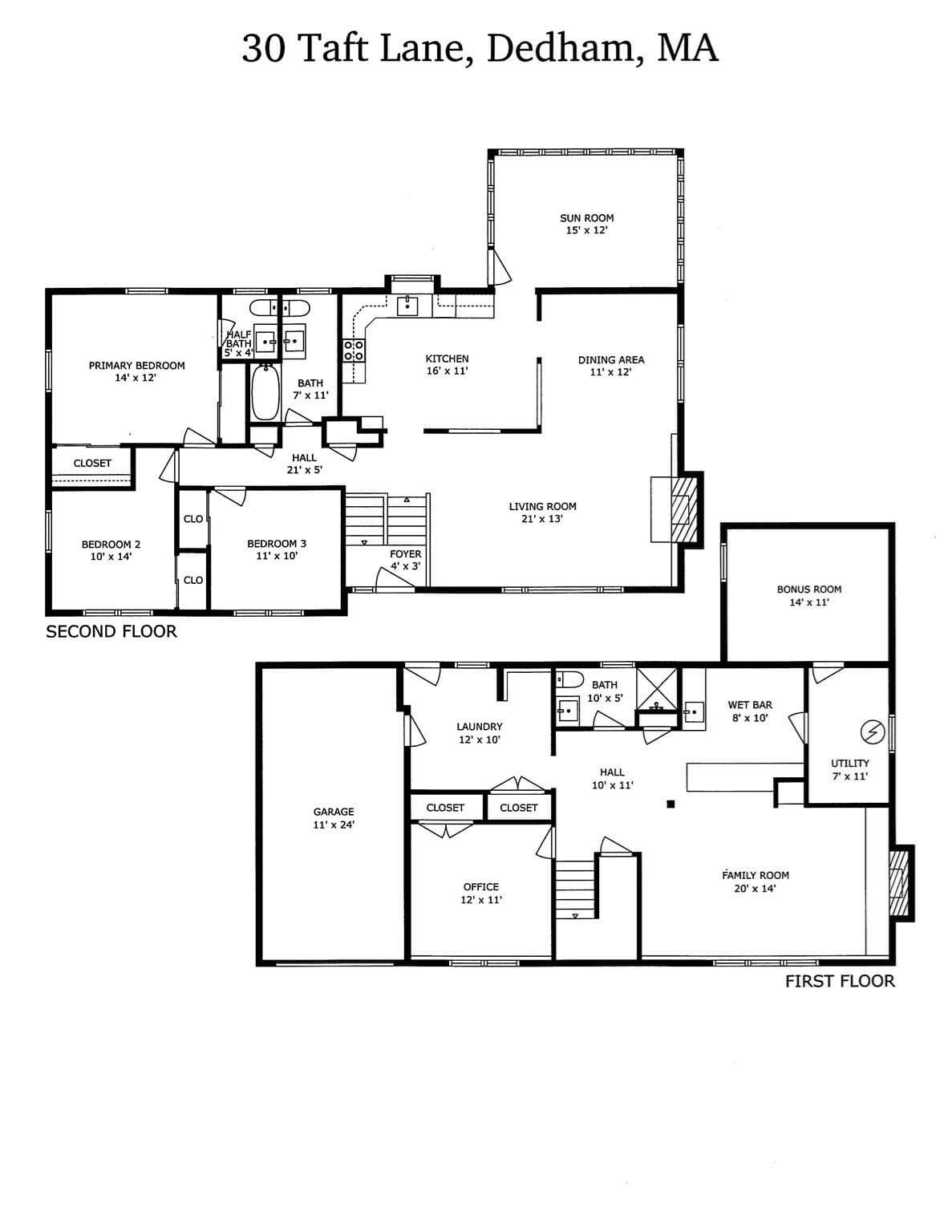 Single Family Residence at 30 Taft Ln, Dedham MA 02026, photo 38 of 38