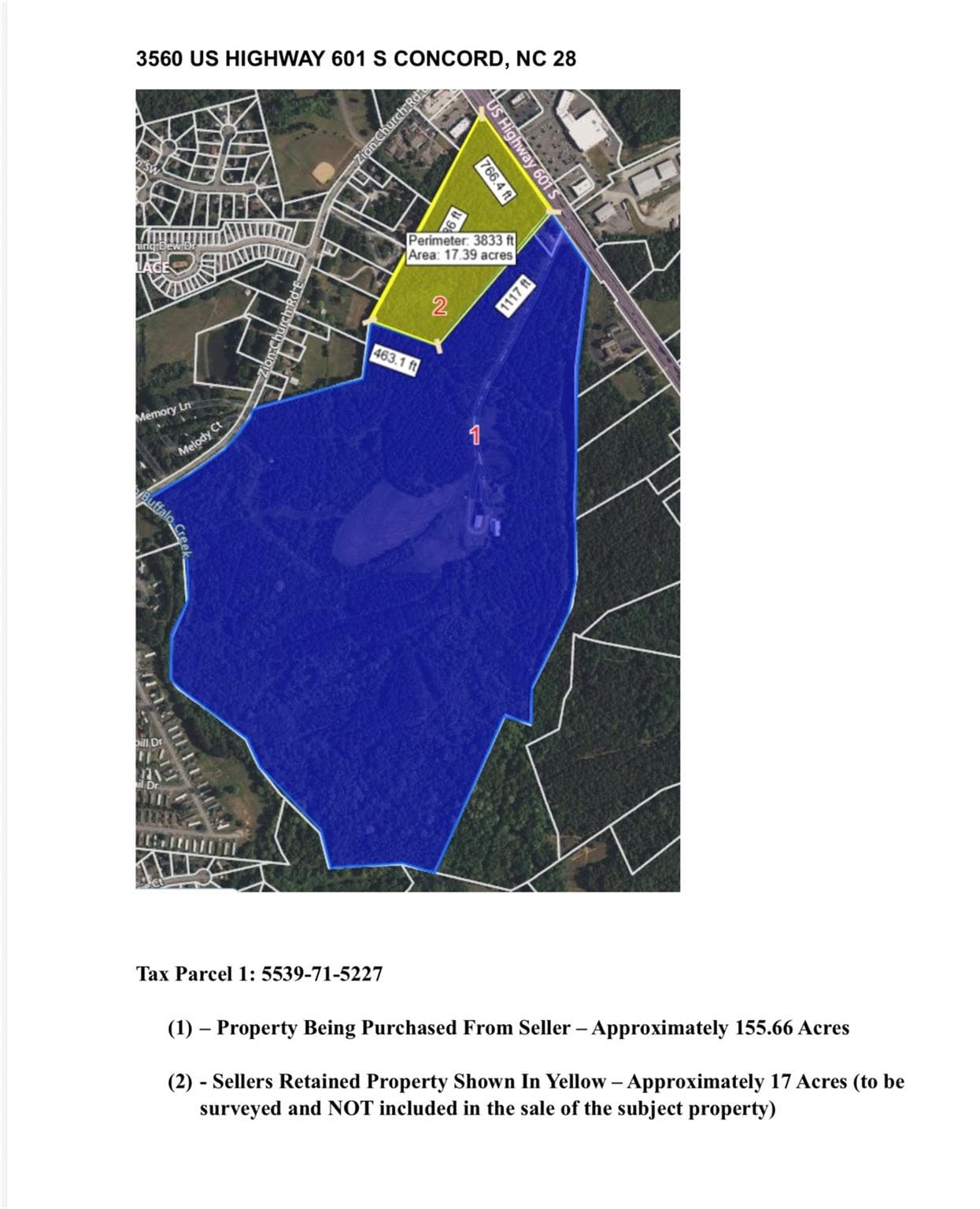 Unimproved Commercial at 3560-C US Highway 601 Highway S, Concord
