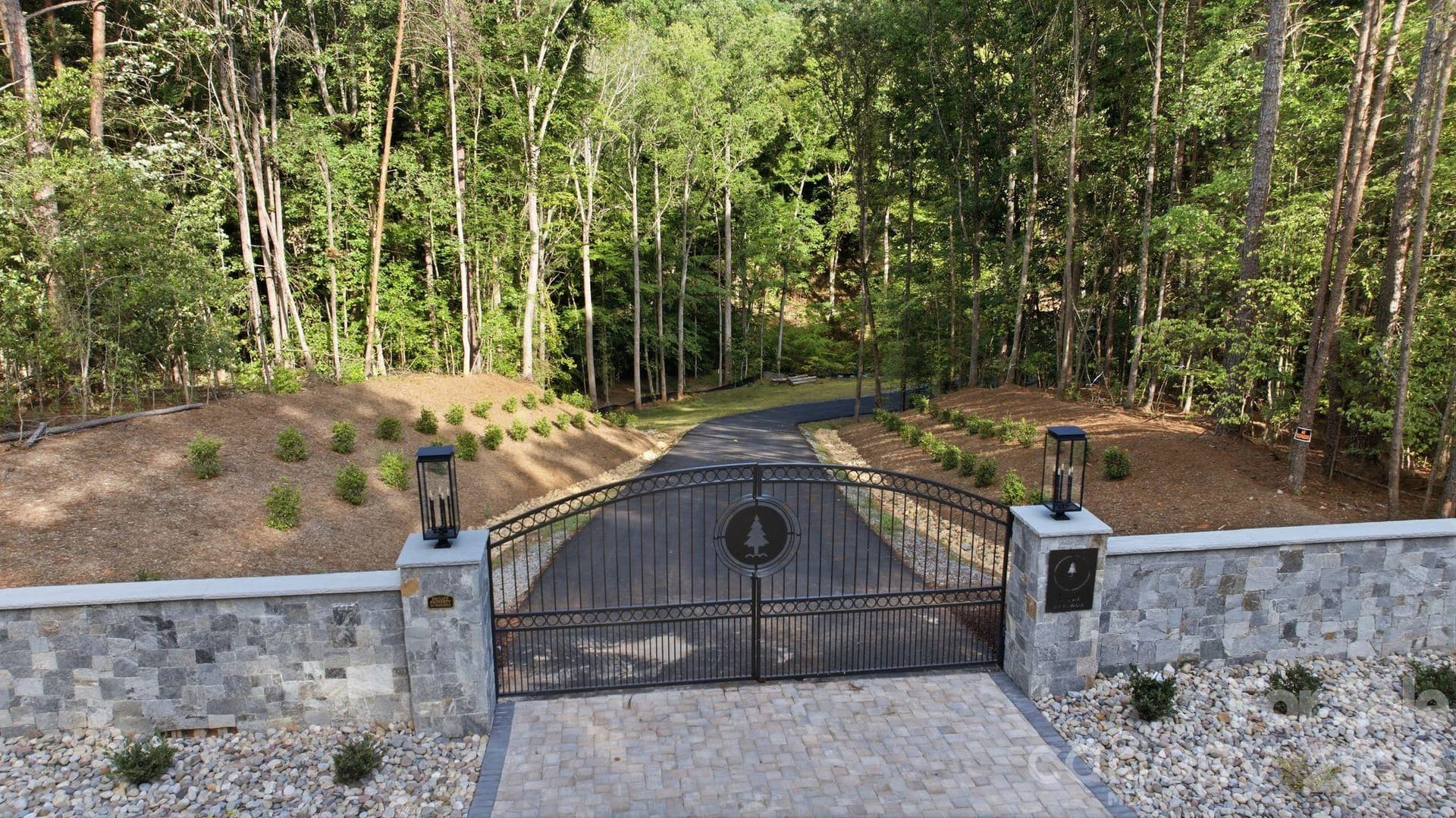 Custom Gate and Stone Monuments welcome you. - 216 Windingwood View Lane, Statesville