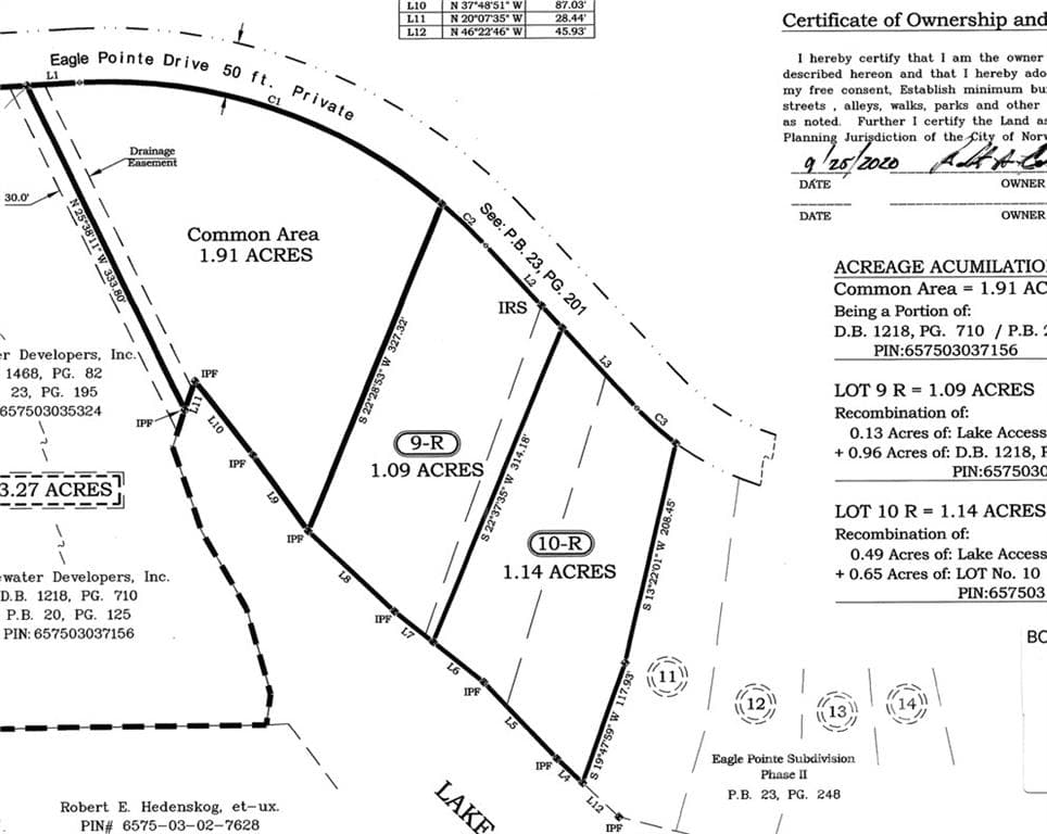 Lot at Lot 9R Eagle Pointe Drive, Norwood, photo 3 of 6