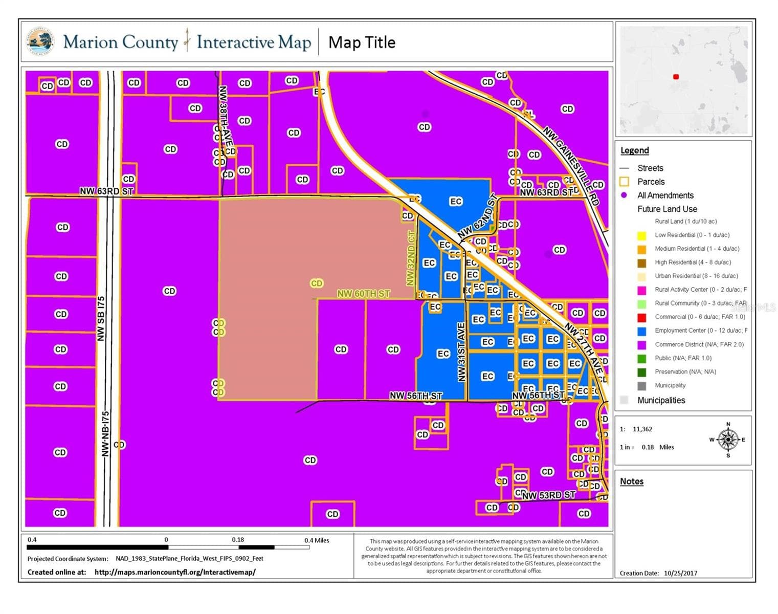 Land Use Map - 3570 NW 63RD ST, OCALA