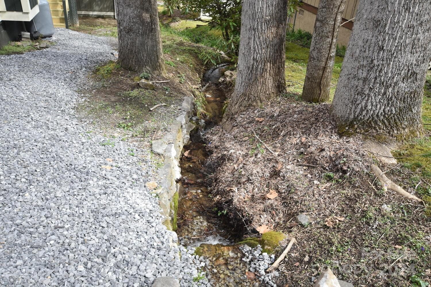 Small Mountain Stream on Right Side of the Home - Woodlands Village, Maggie Valley