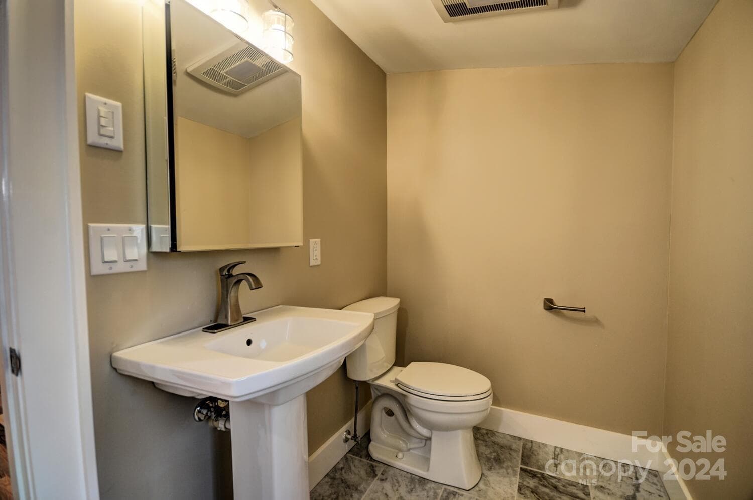 Second Full Bath - Kohler Commode & Pedestal Sink and Kohler Medicine Cabinet - Woodlands Village, Maggie Valley