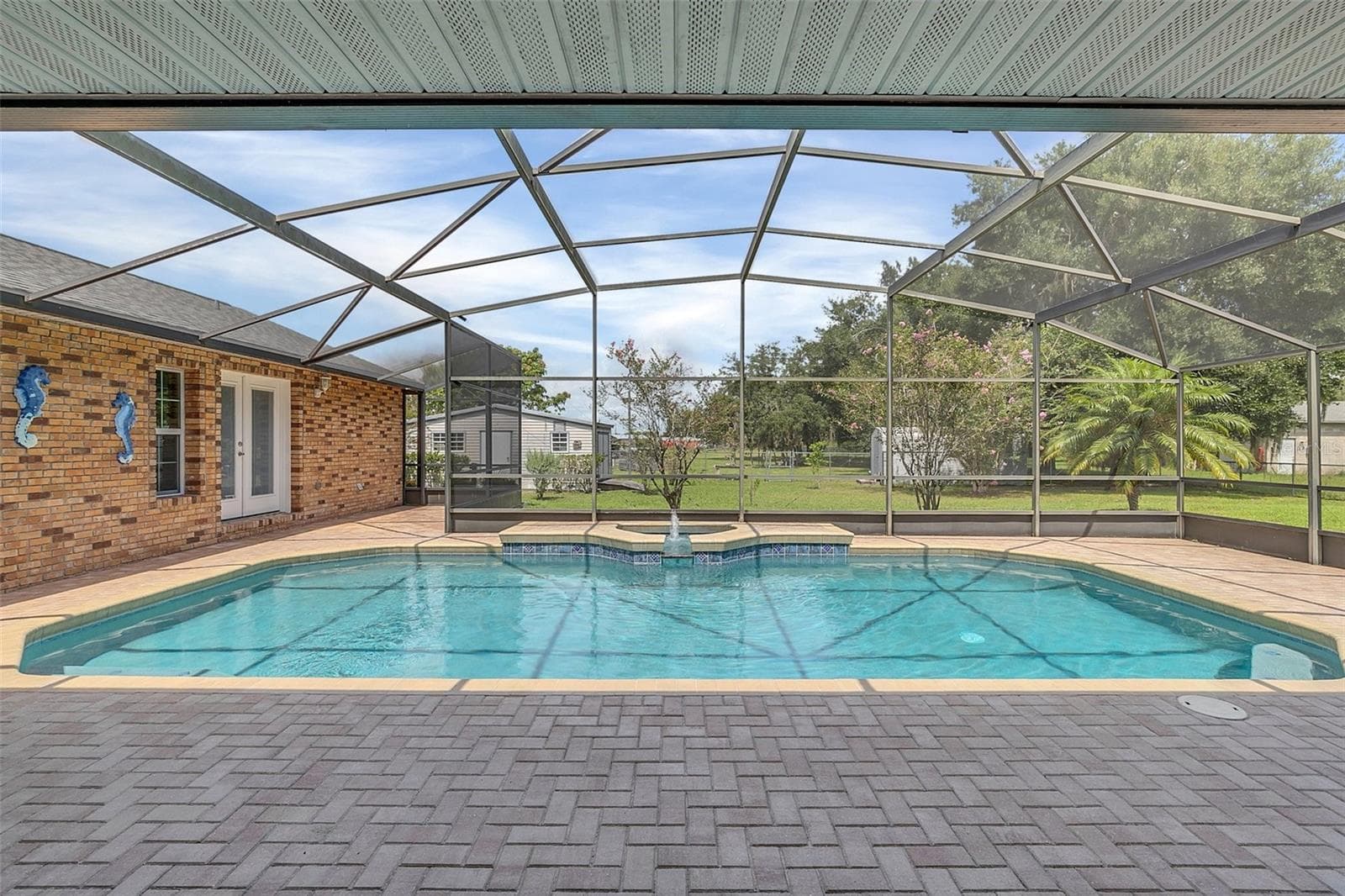 Pool with Guest House on the left. - 4147 BOGGY CREEK RD, KISSIMMEE