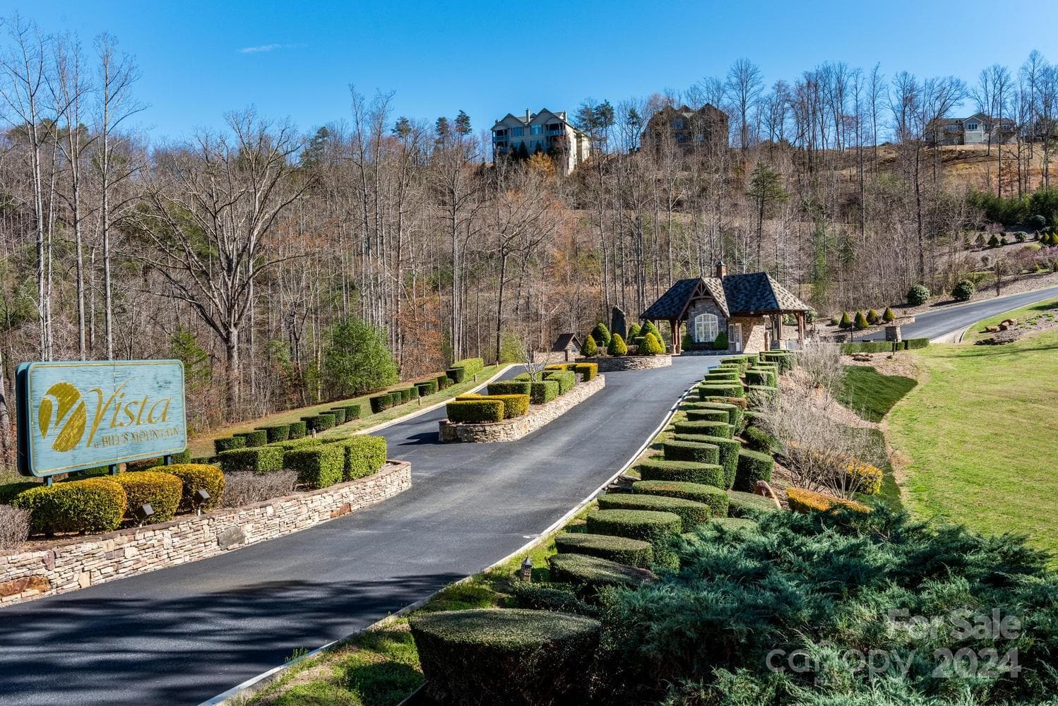 Entrance and guardhouse off Bill's Creek Road - Lake Lure