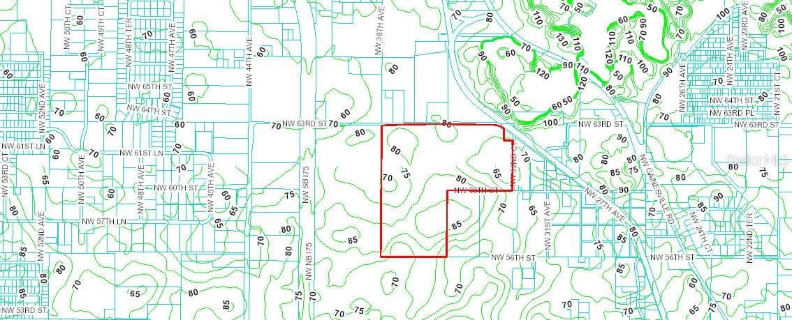 Topo Map - 3570 NW 63RD ST, OCALA