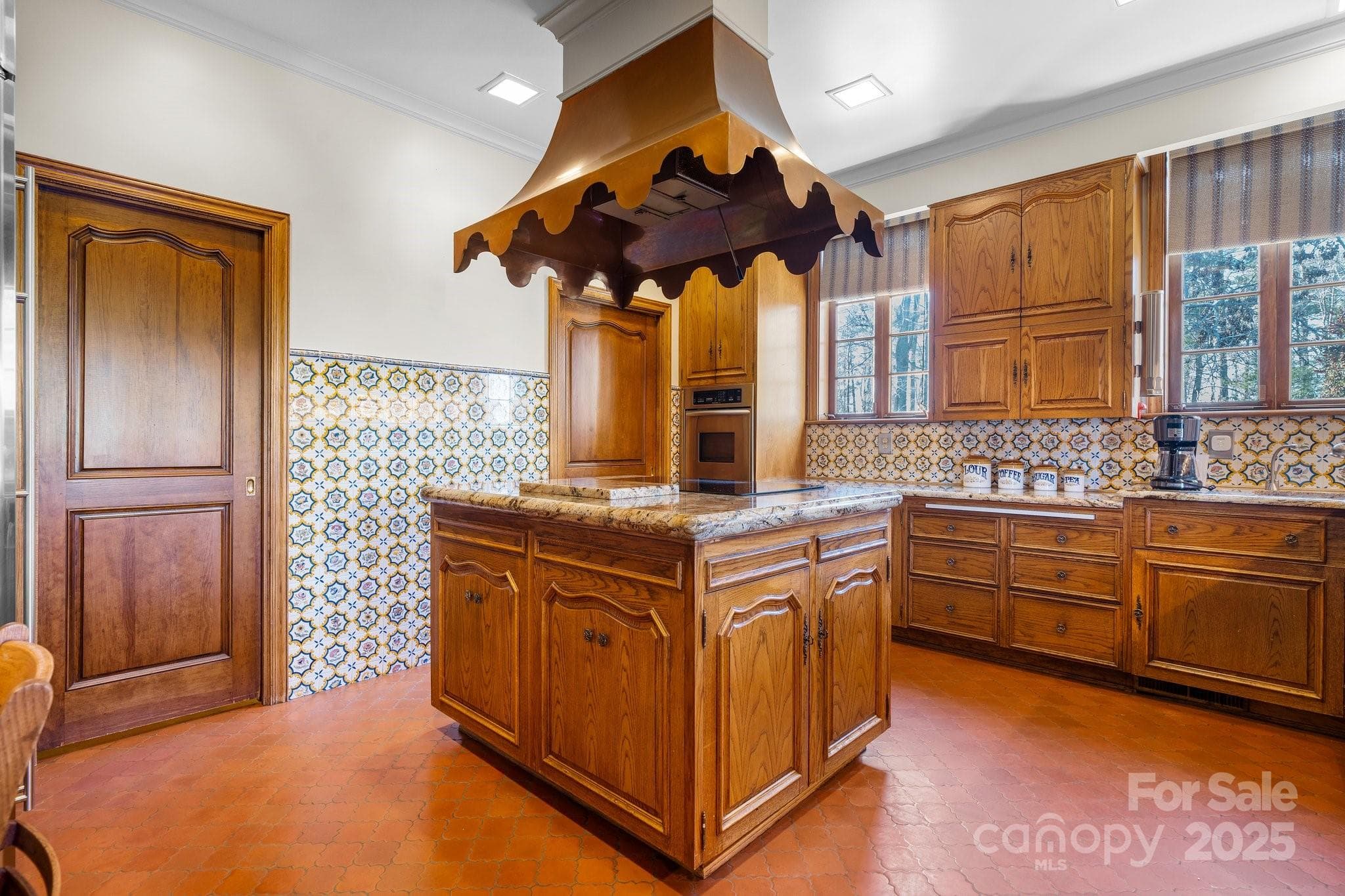 Pecan Wood Custom Made Cabinetry w/Granite & Walk-in Pantry - Lenoir