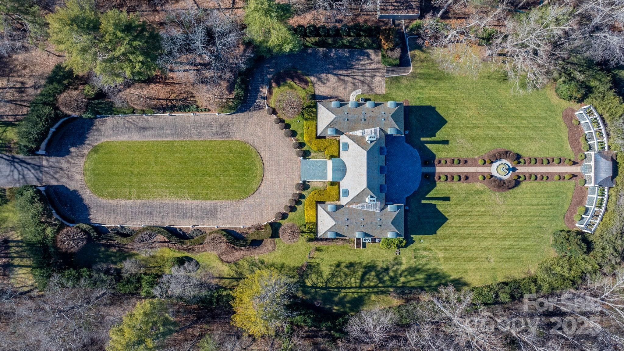Aerial of House and Partial Land Shot - Lenoir