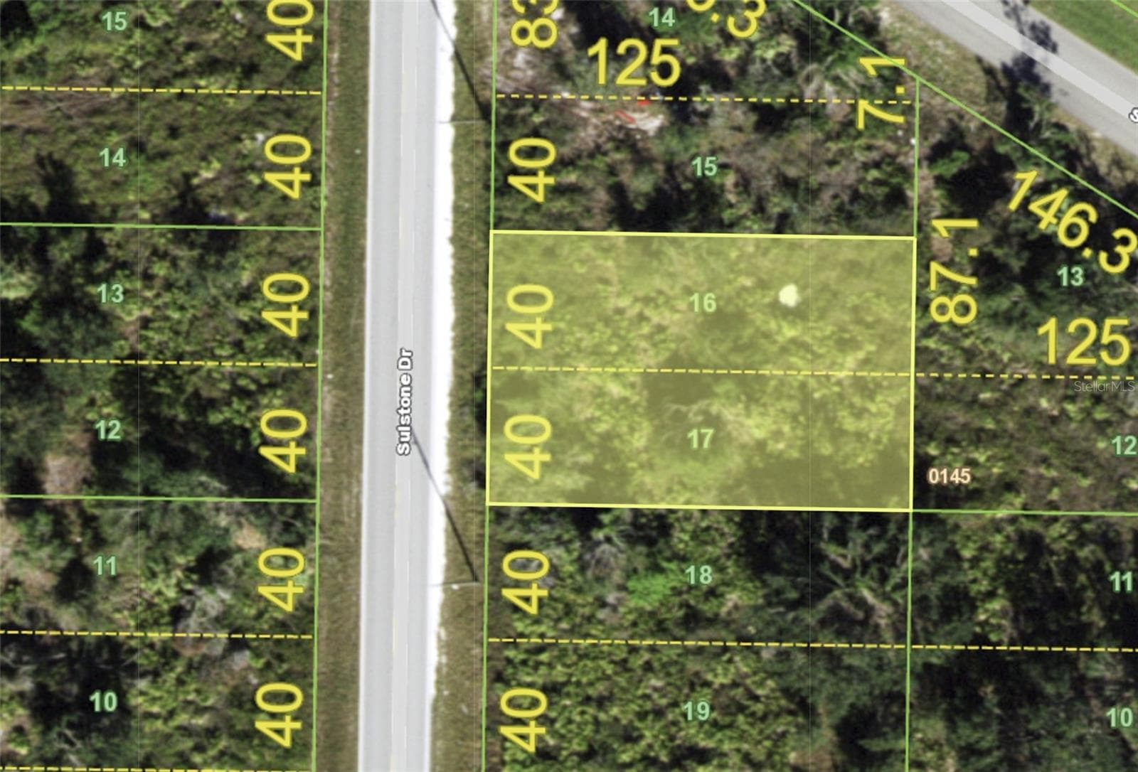 Aerial view - 1434 SULSTONE DR, PUNTA GORDA