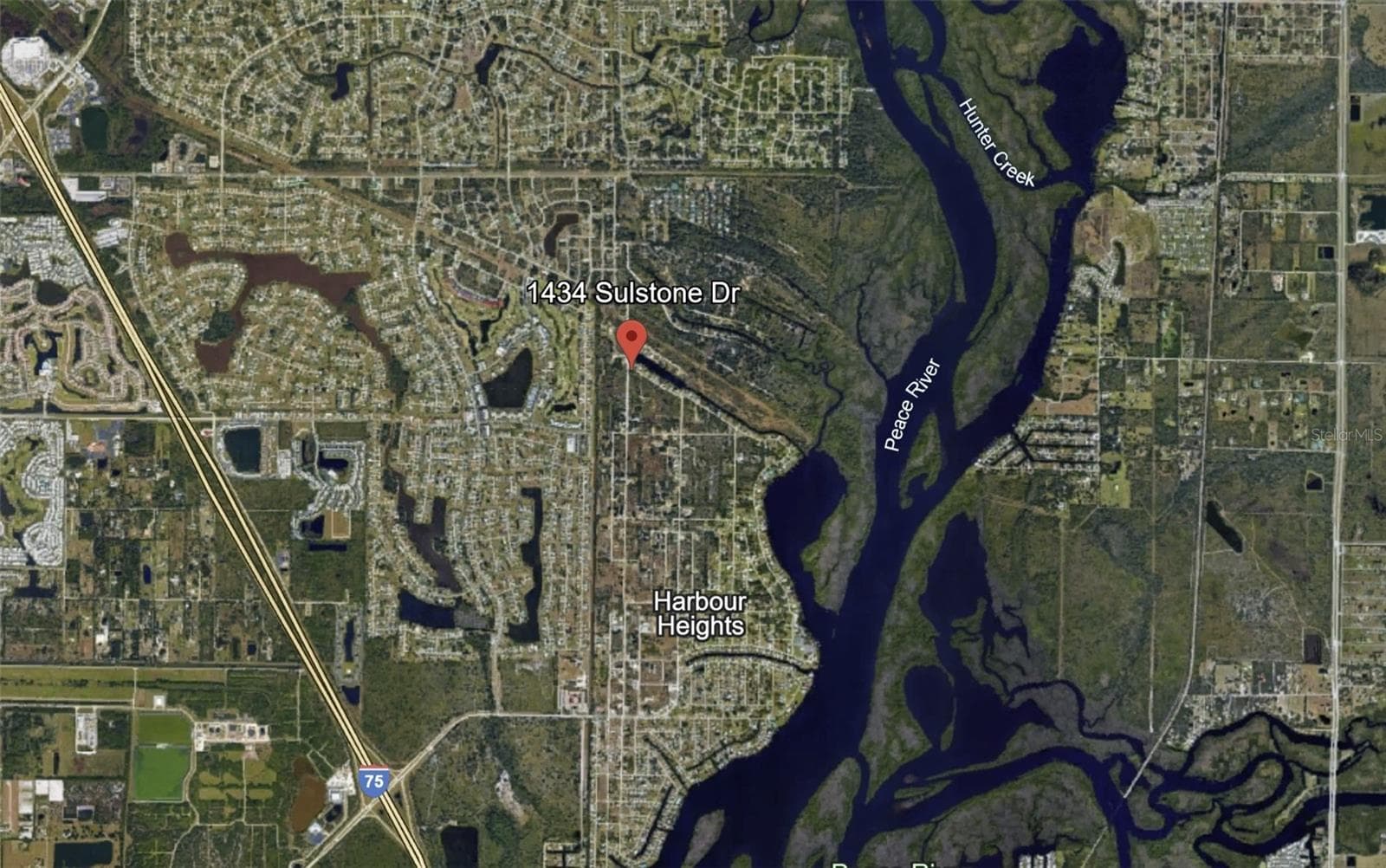 Aerial view - 1434 SULSTONE DR, PUNTA GORDA