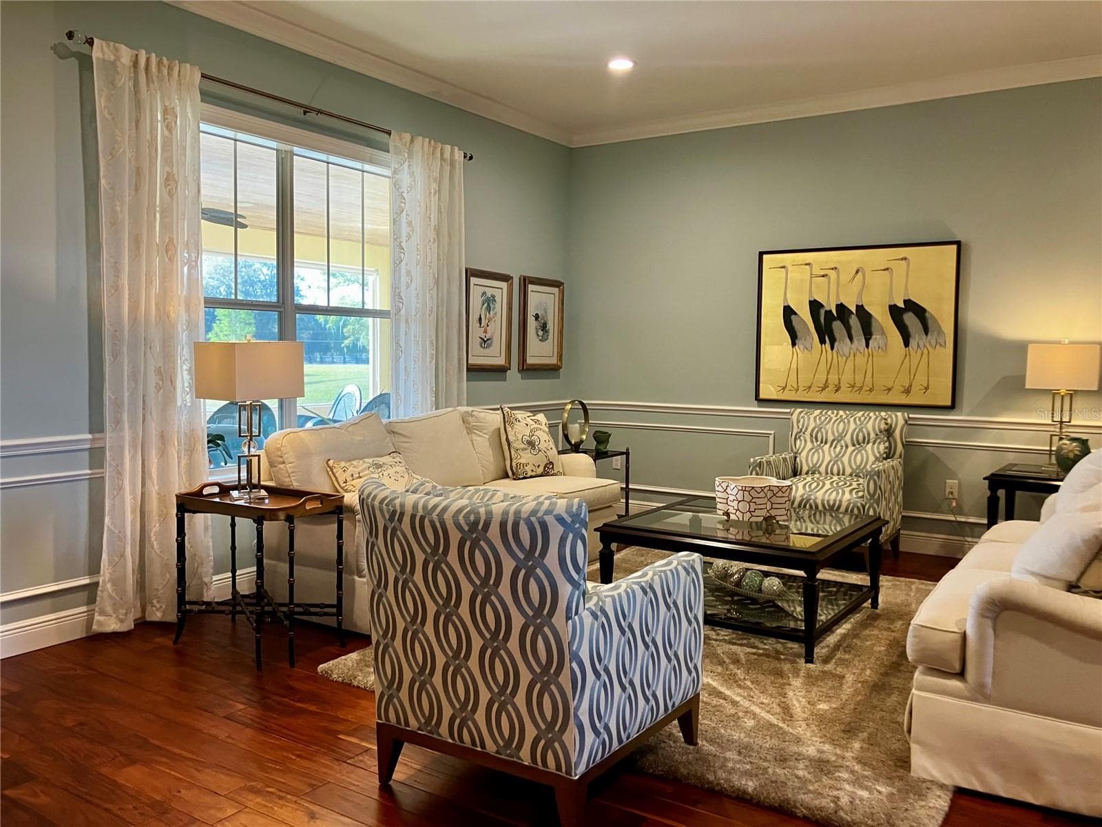 Living room with view of pond - 3709 GALLAGHER RD, PLANT CITY