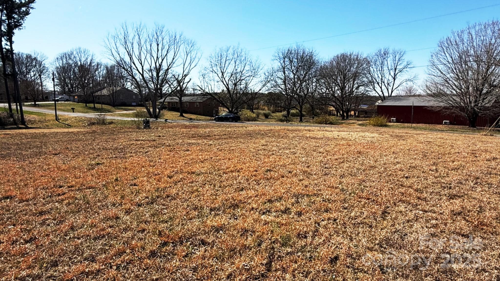View from the adjacent neighbor looking at the side road - Shelby
