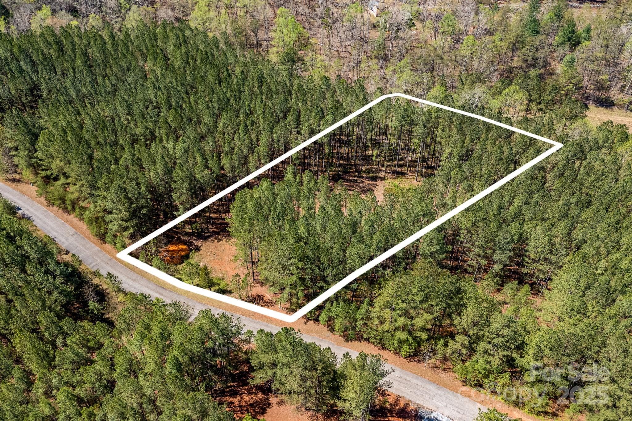 Aerial view- lot lines are approximate. - Mill Spring