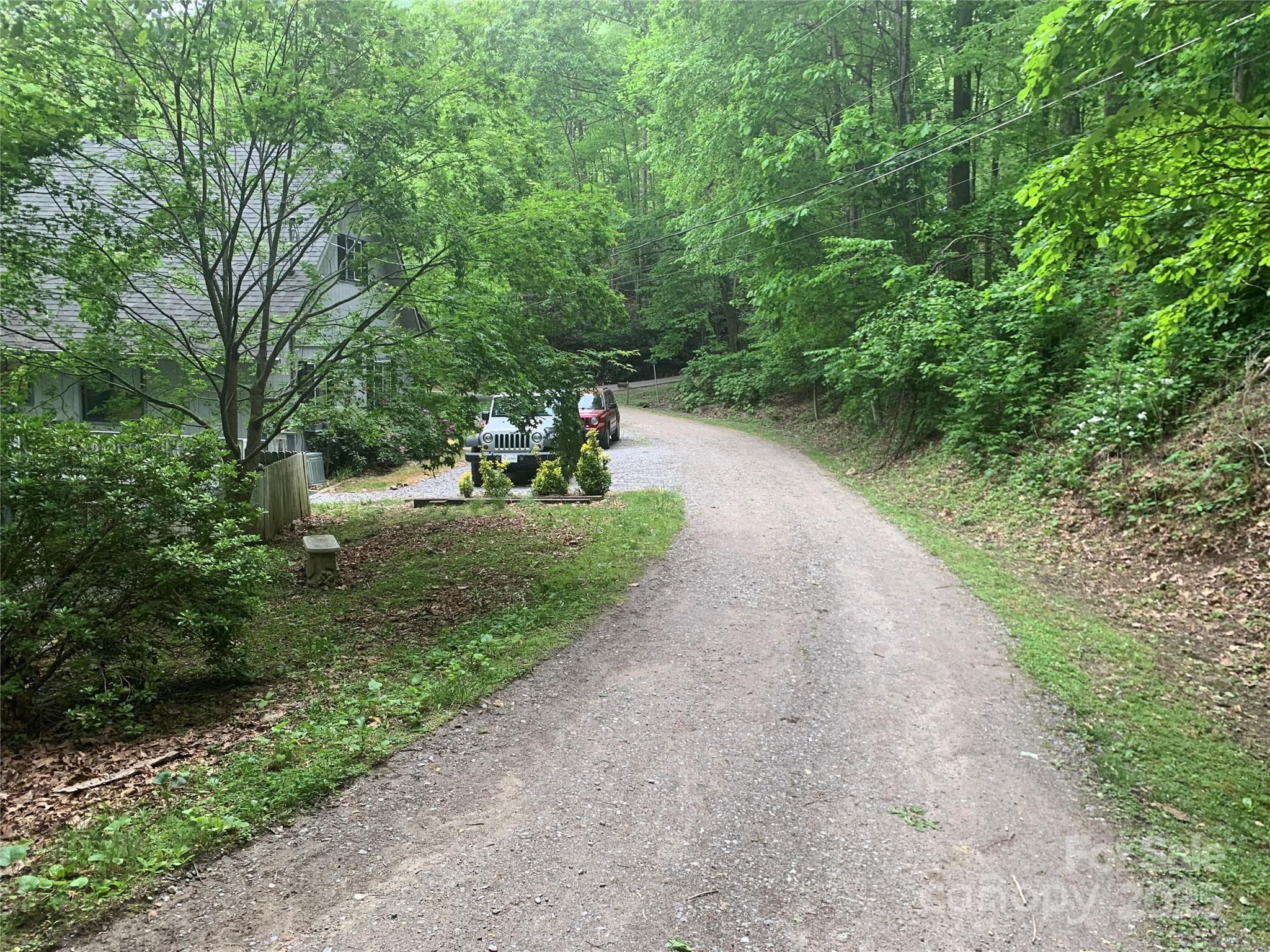 Gravel Friar Tuck Access road to the lot - this is leading up to the land - Sherwood Mountain, Maggie Valley