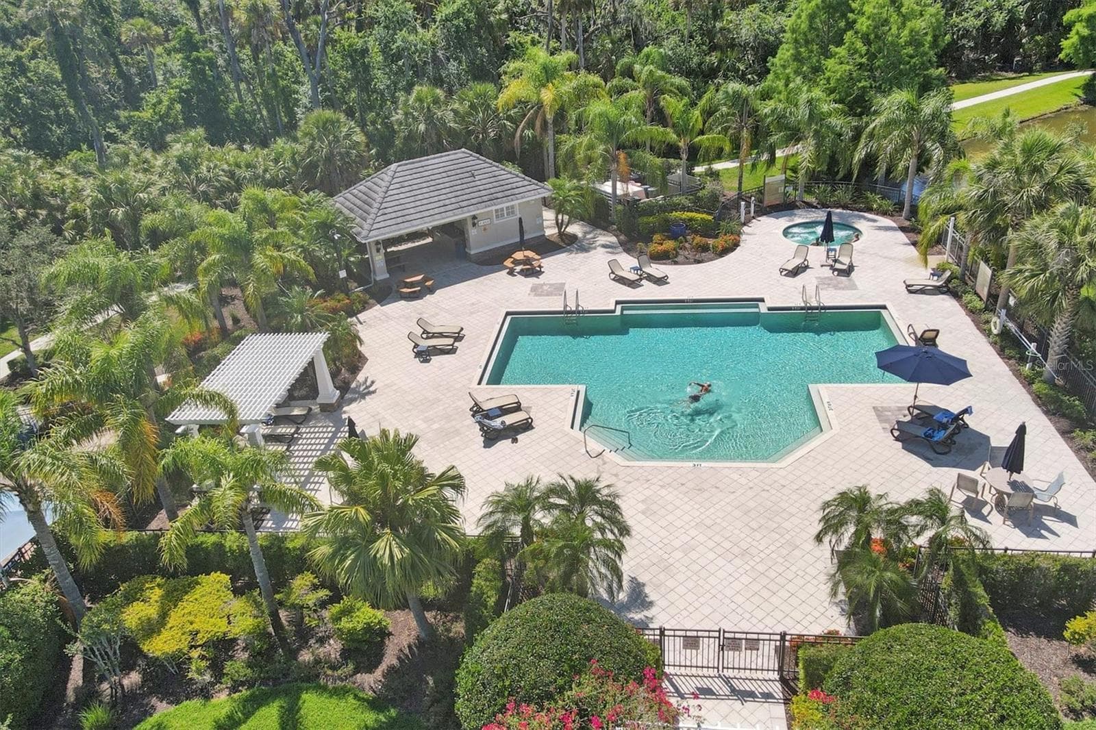 Pool is directly across from the home! - 4811 WOODBROOK DR, SARASOTA