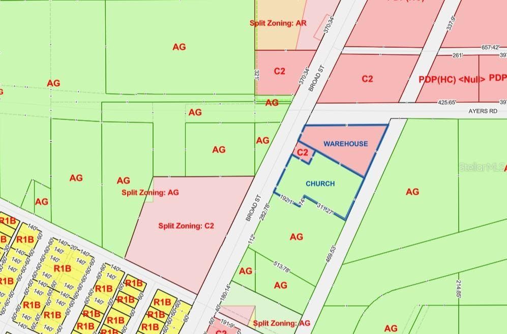 Current zoning - BROAD ST, BROOKSVILLE