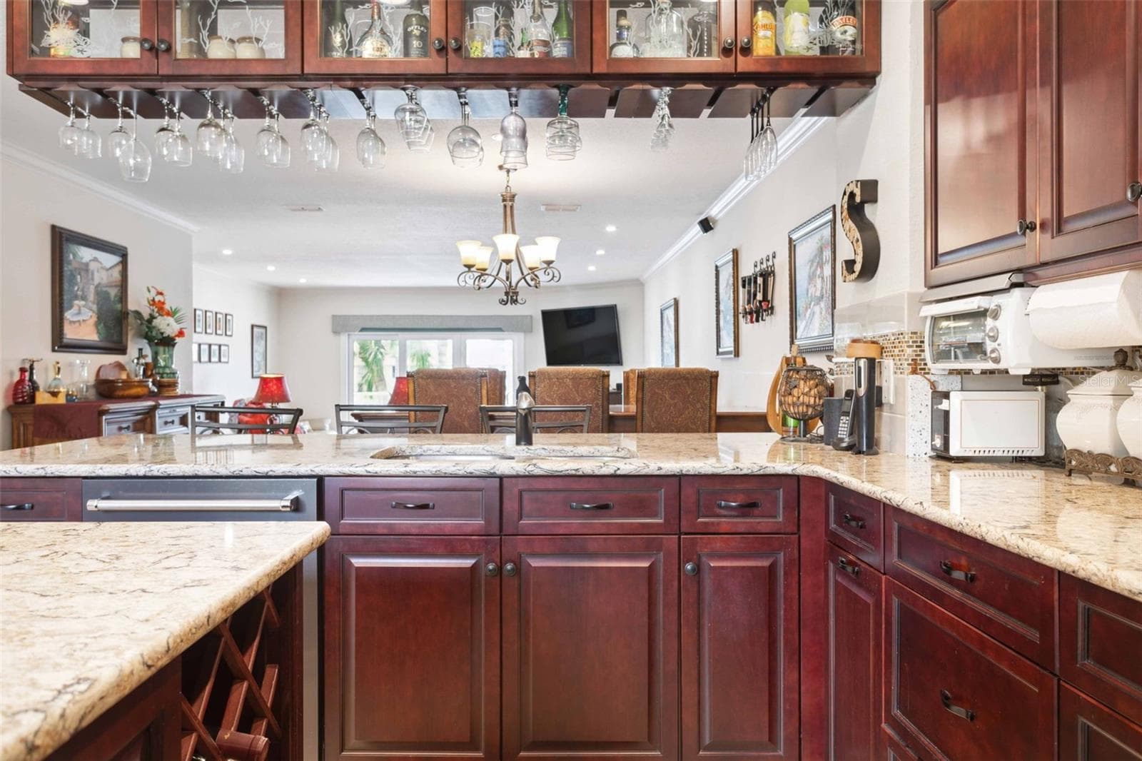 Kitchen with Sellers' Items - 459 HAVEN POINT DR, TREASURE ISLAND