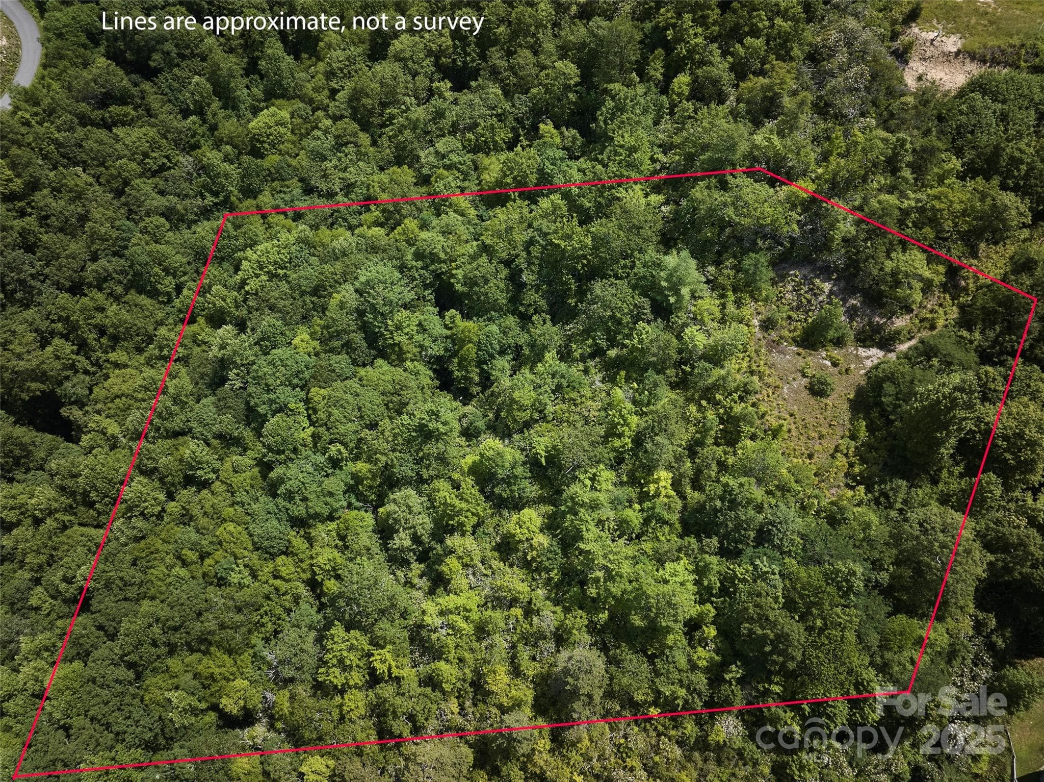 Estimated Property Lines - NOT A SURVEY - Lot 24 Piedmont Way, Bryson City