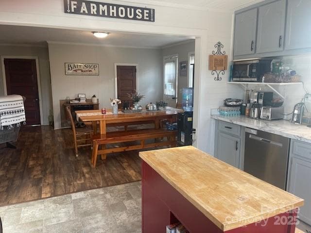 Kitchen into dining area - 3513 Gilboa Road, Marshville