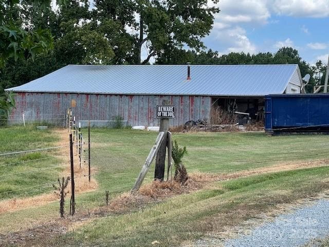 Side view of the workshop - 3513 Gilboa Road, Marshville