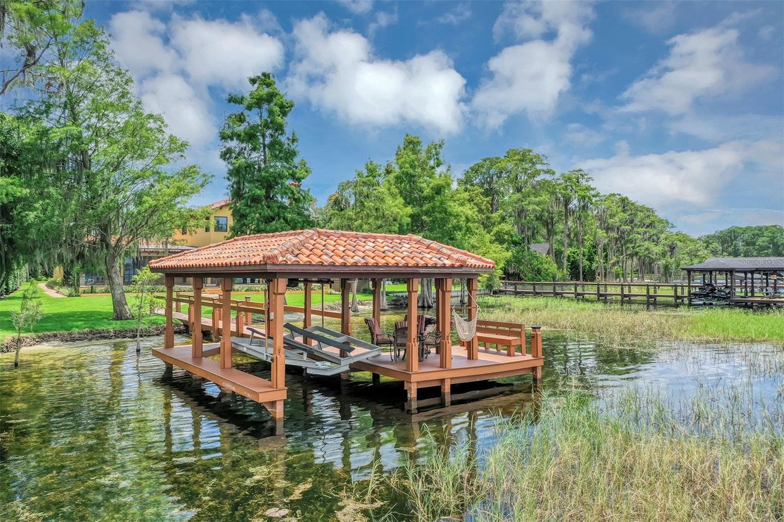 Dock with power and water - 10203 TROUT RD, ORLANDO