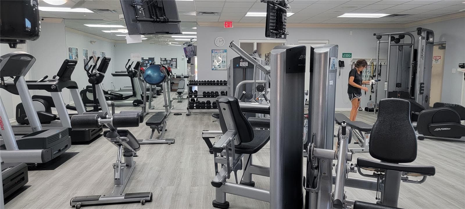 Workout facility has steam showers and sauna - 6948 STONEYWALK CT, BRADENTON