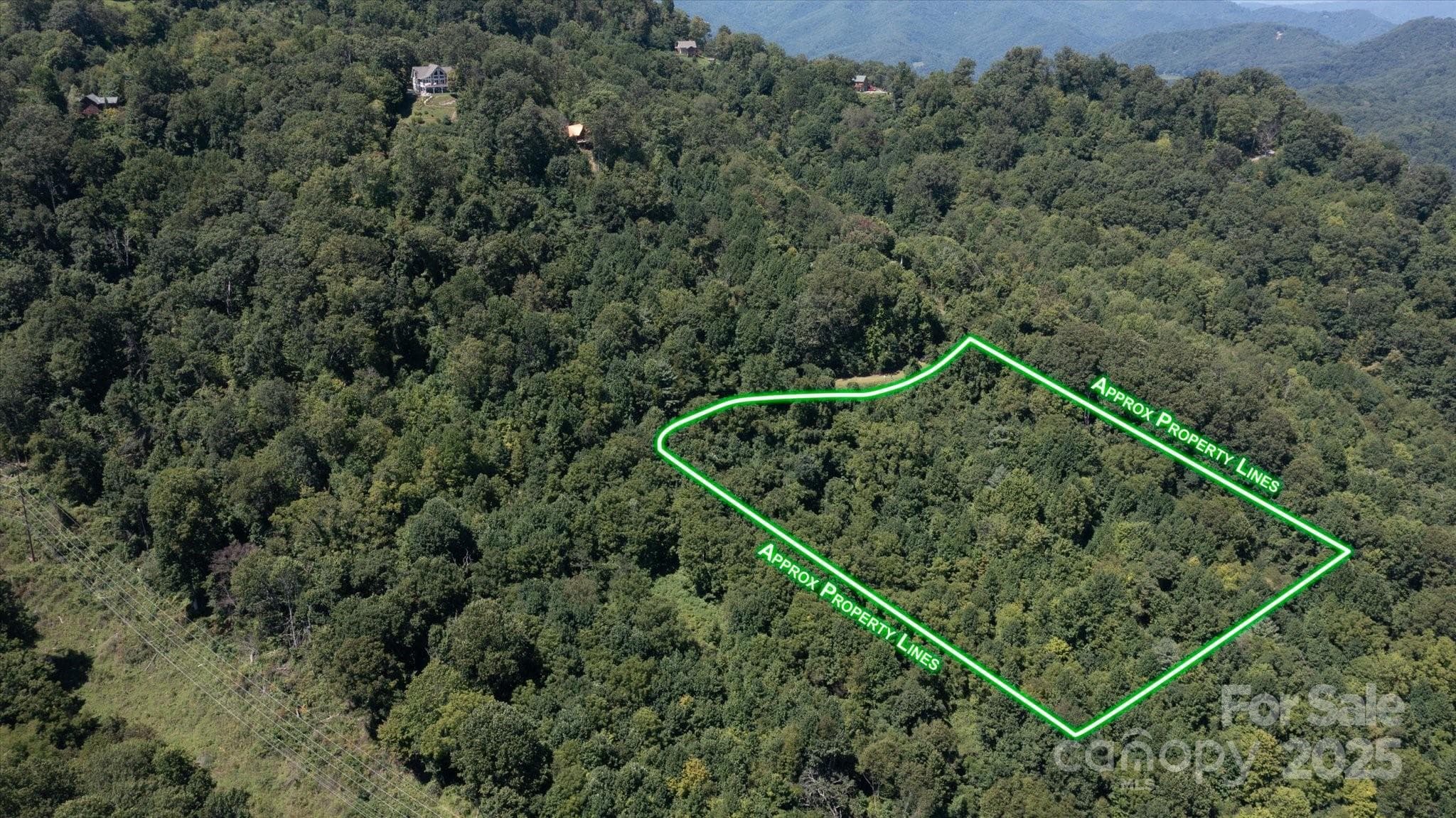 Lot lines approximation, photo from drone - Waynesville