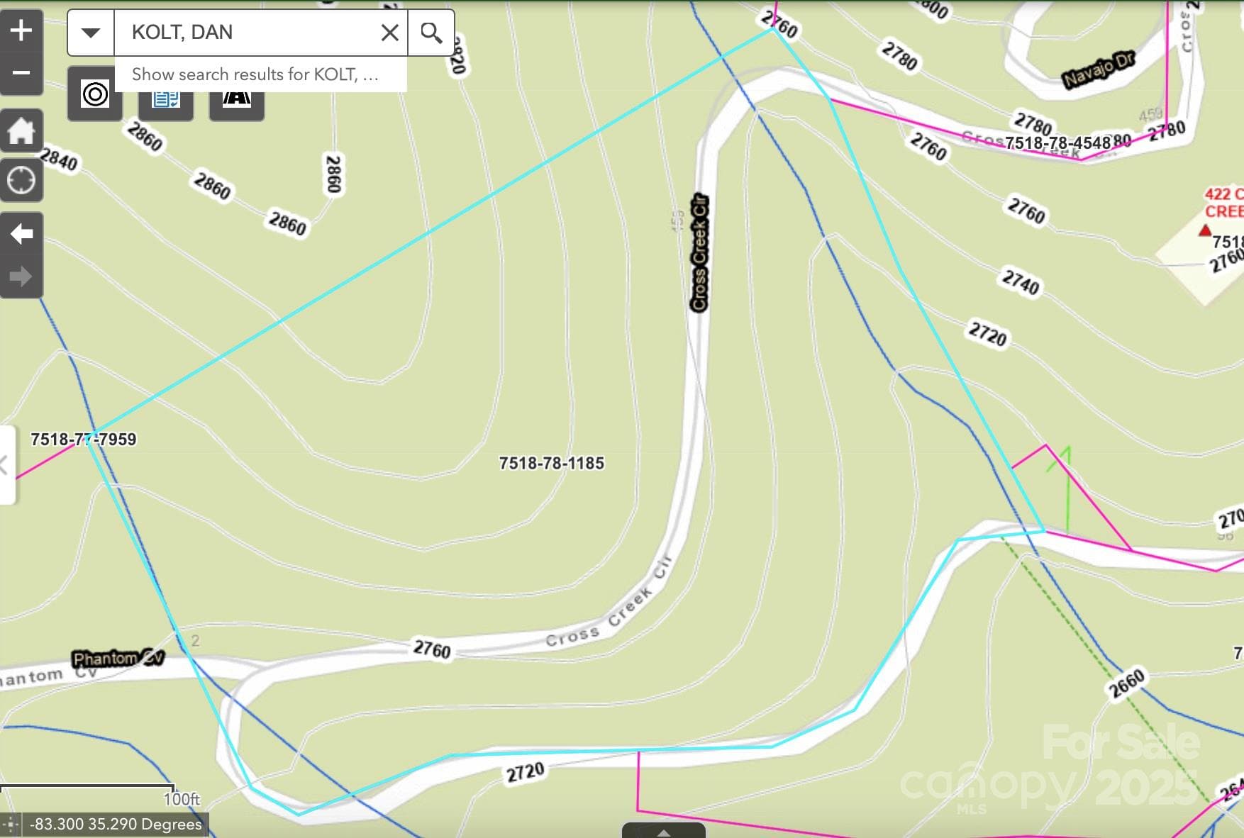 Topo map - Sylva