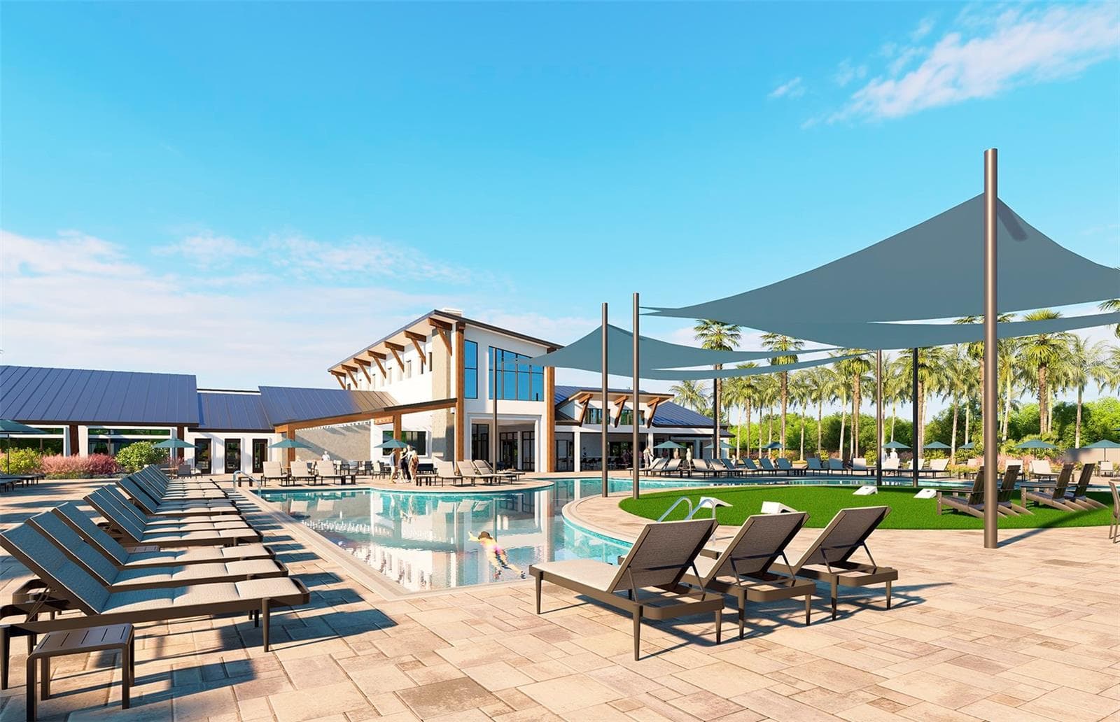 Resort Style Pool - 16694 HARVEST LEAF RD, SPRING HILL